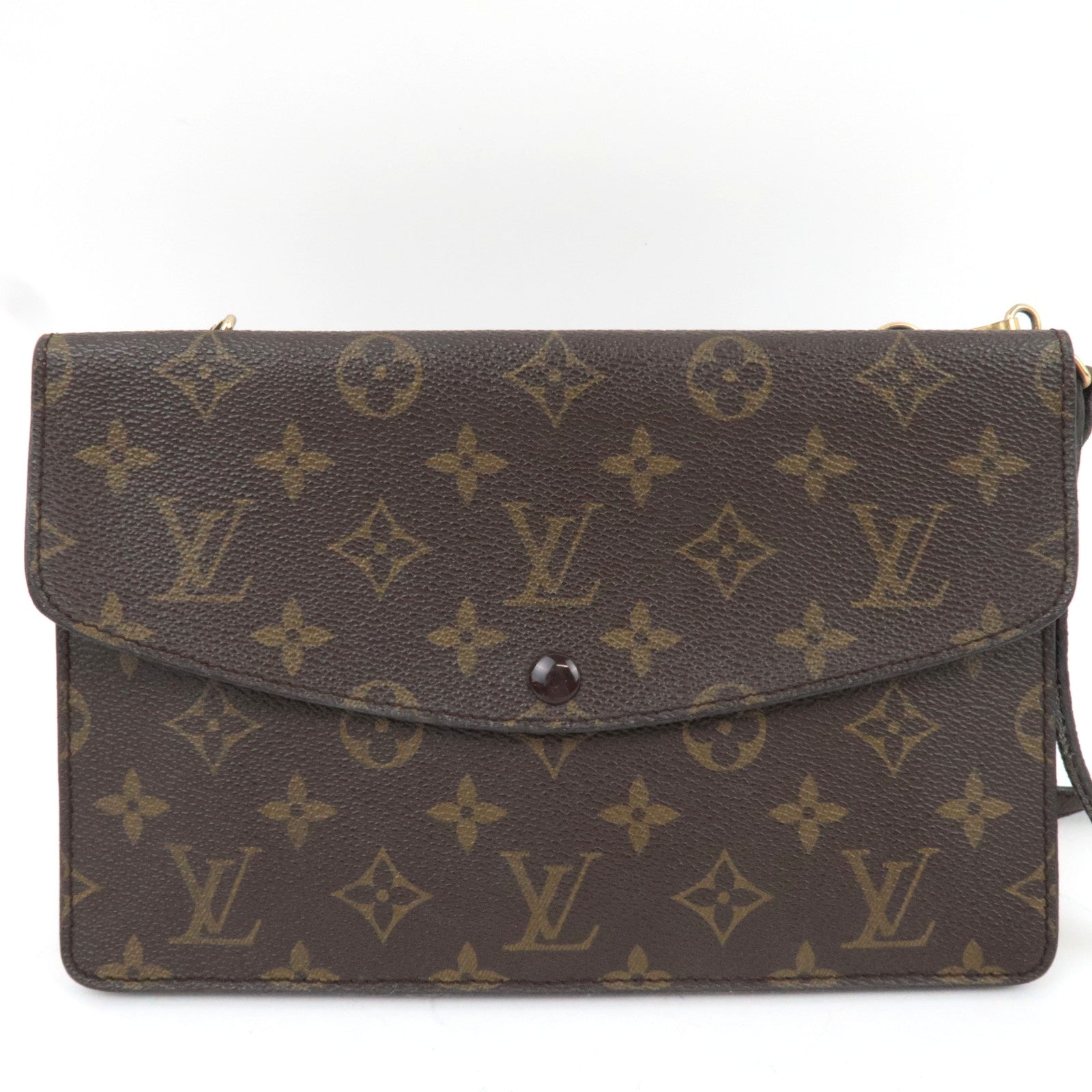 Louis Vuitton Monogram Double Rabbat Shoulder Bag M51815