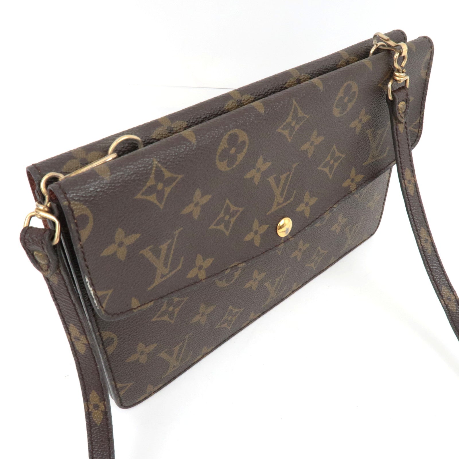 Louis Vuitton Monogram Double Rabbat Shoulder Bag M51815