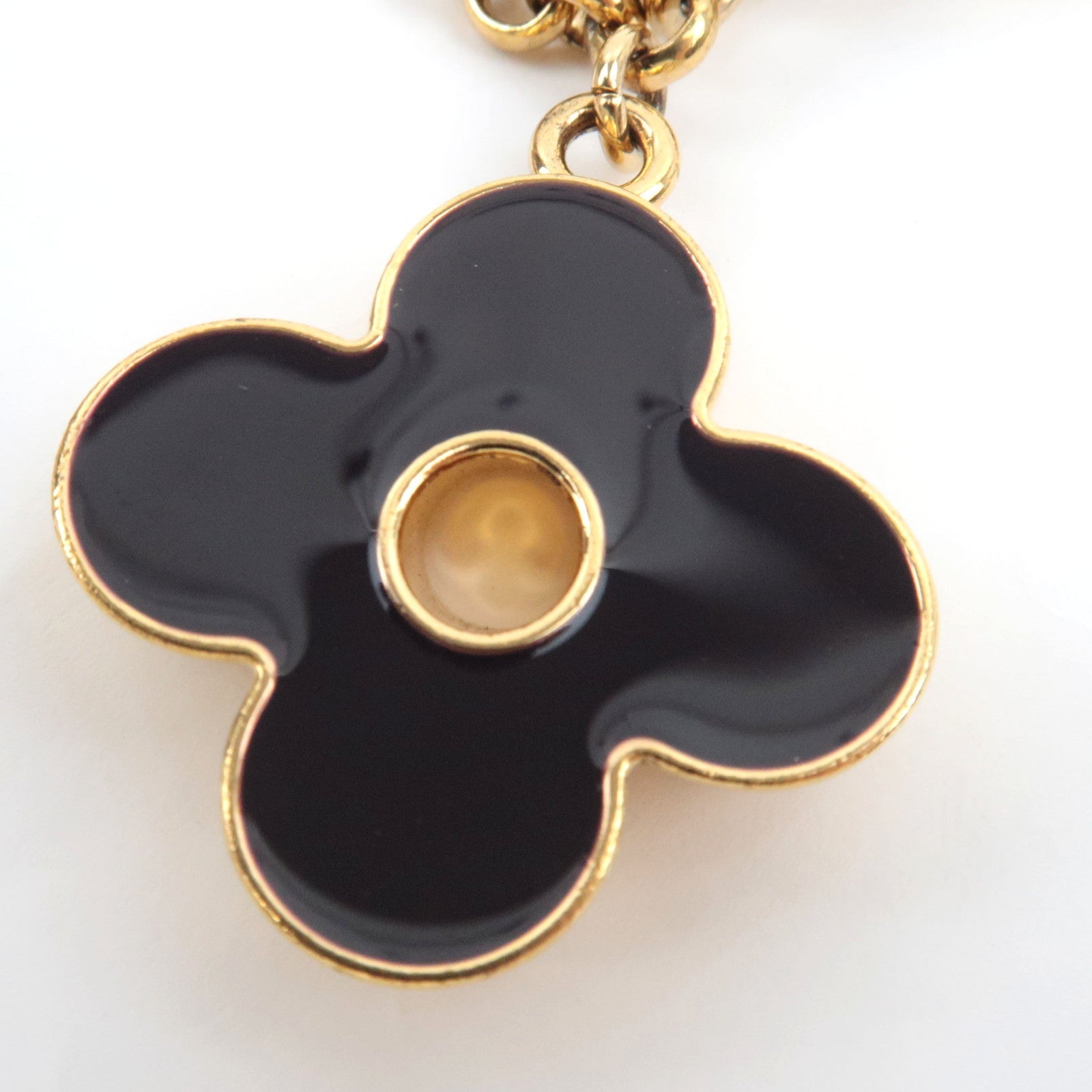 Louis Vuitton Fleur De Monogram Bag Charm Metal Gold M67119 DI0176