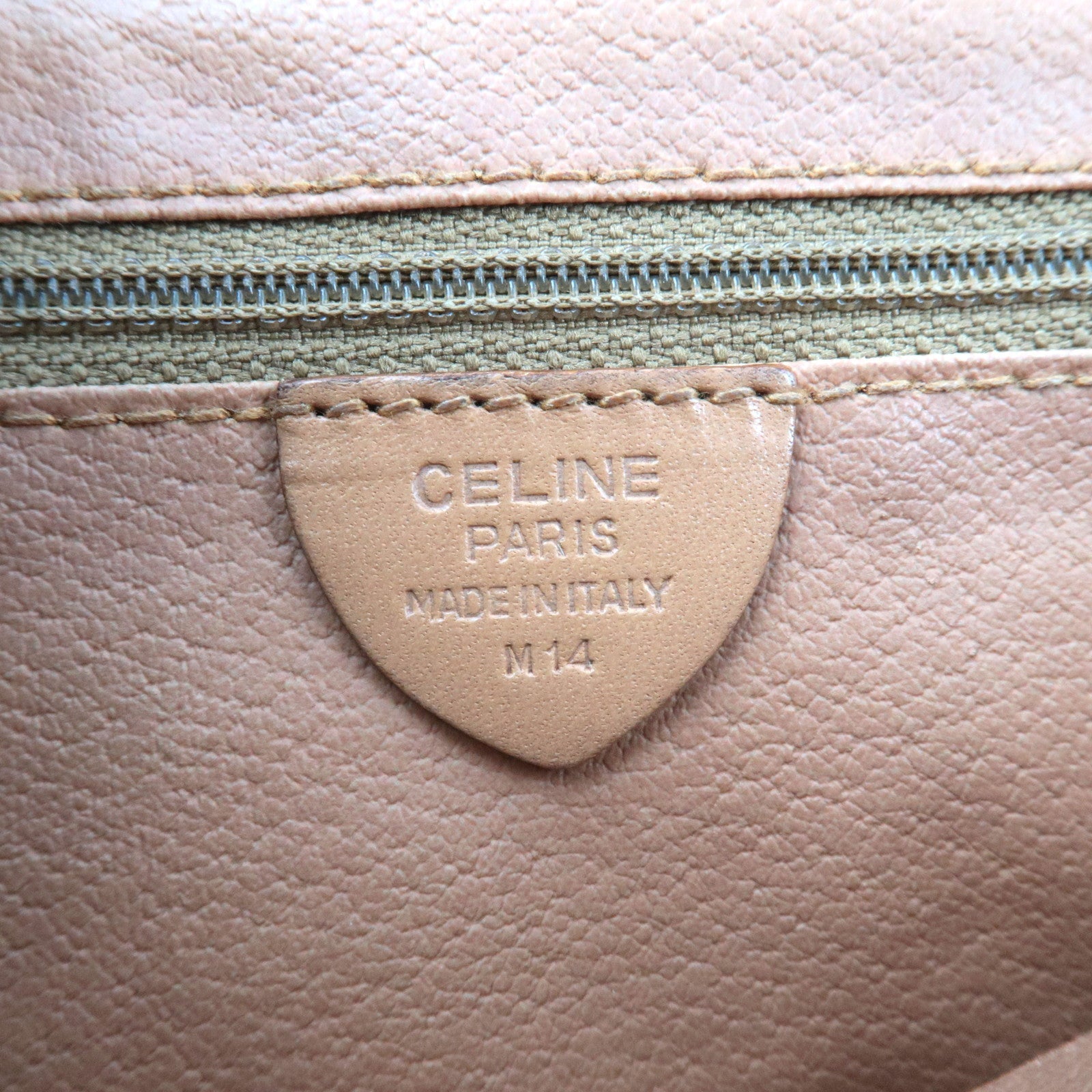 CELINE Macadam Shoulder Bag PVC Leather Brown