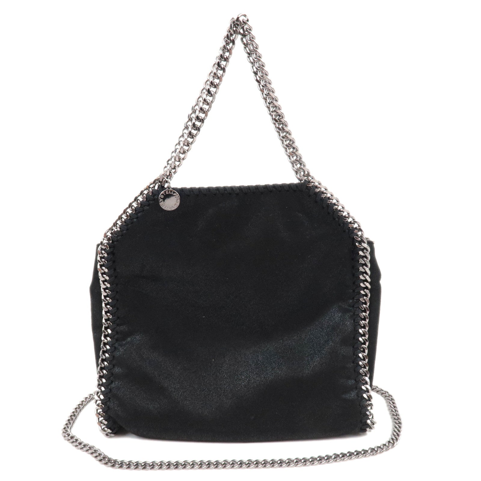 Stella McCartney Falabella Mini Chain Shoulder Bag Vegan Leather Black 82014