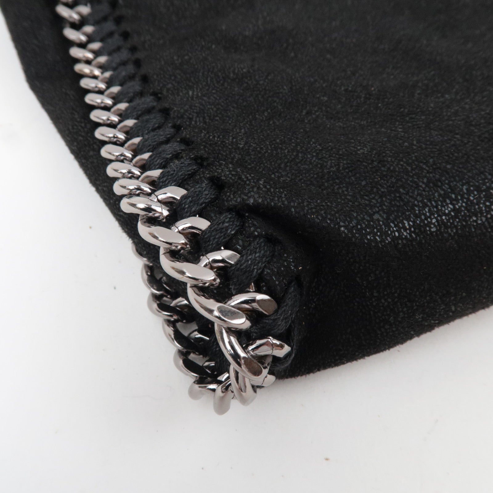 Stella McCartney Falabella Mini Chain Shoulder Bag Vegan Leather Black