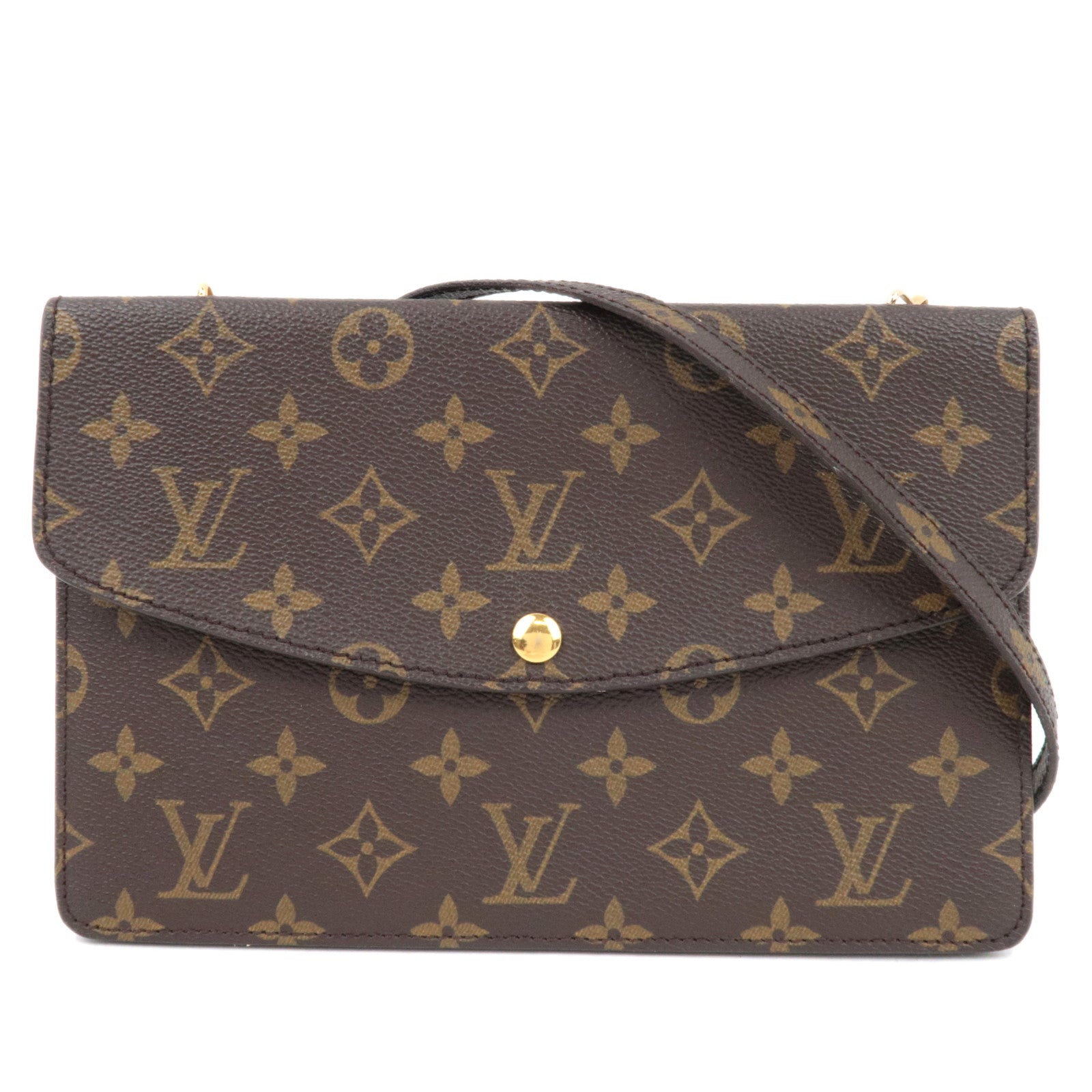 Louis Vuitton Monogram Double Rabbat Shoulder Bag M51815 873VI82016