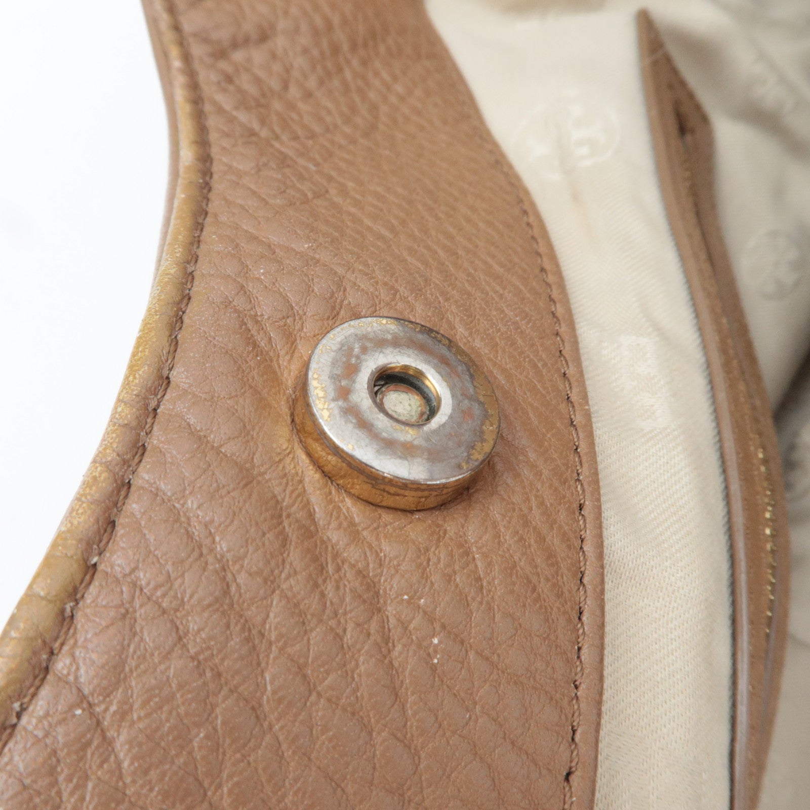 TORY BURCH Tote Bag Leather Brown