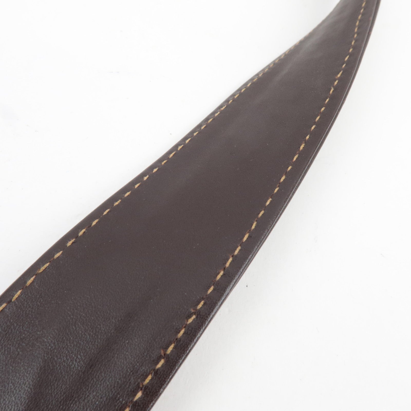 FENDI Zucca Shoulder Bag Canvas Leather Brown Black *Dust bag