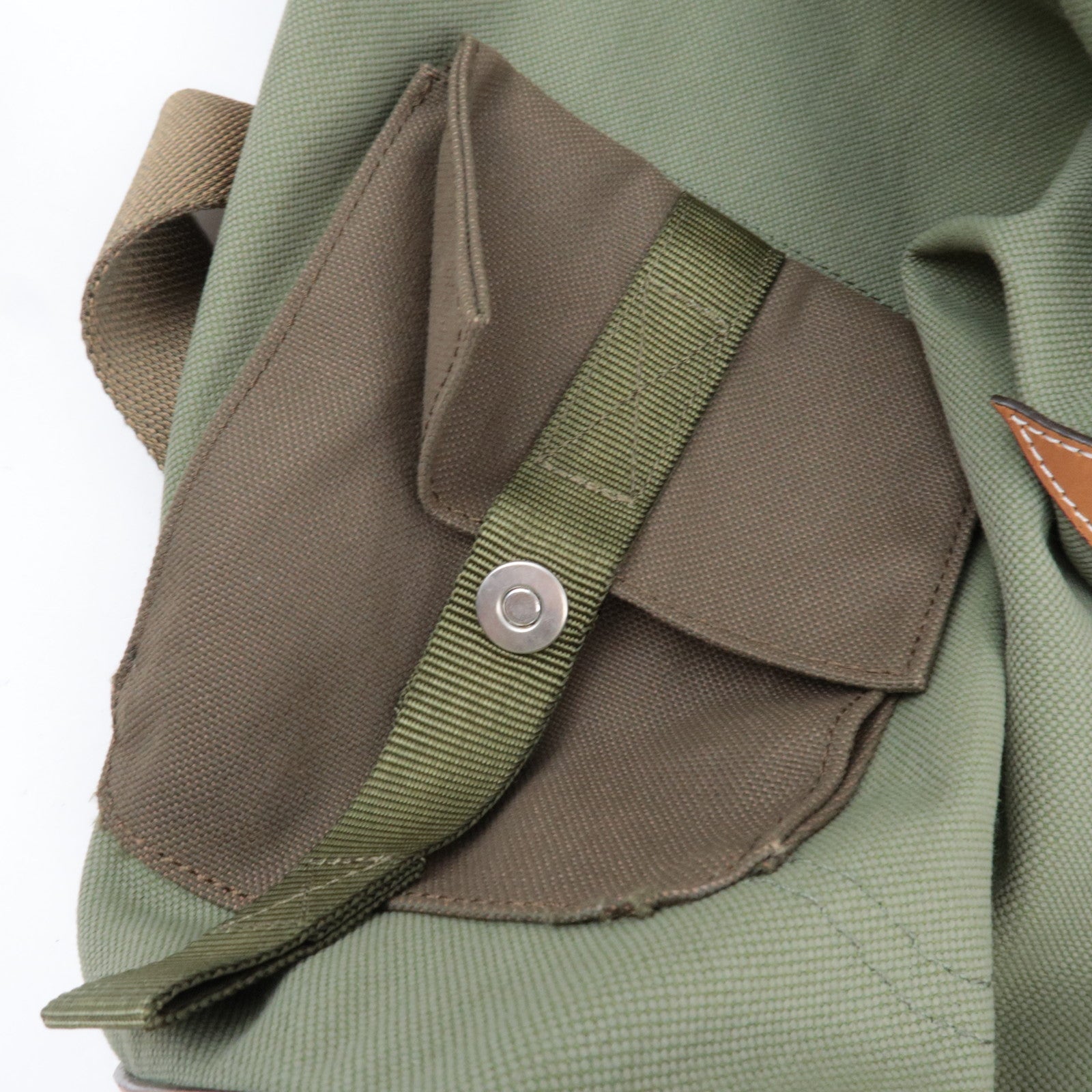 LOEWE Anagram Convertible Backpack Canvas Khaki