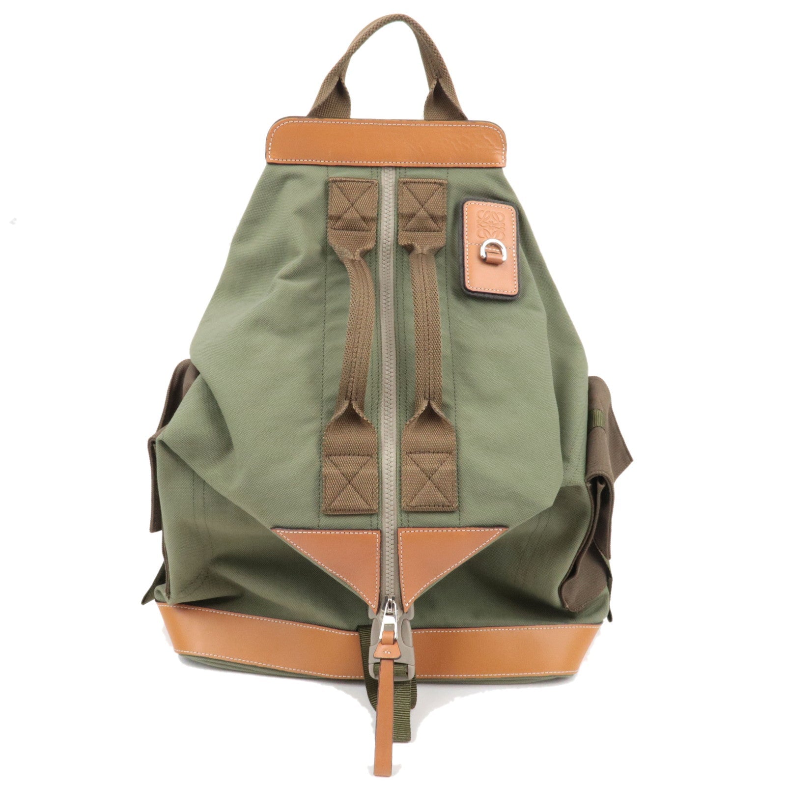 LOEWE Anagram Convertible Backpack Canvas Khaki82061