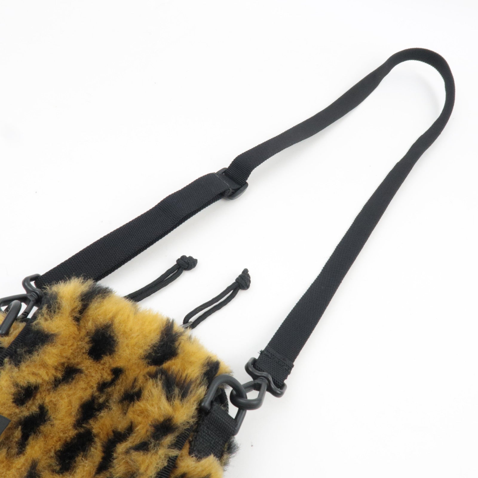 BALENCIAGA Explorer Leopard Shoulder Bag Fur Nylon 593329