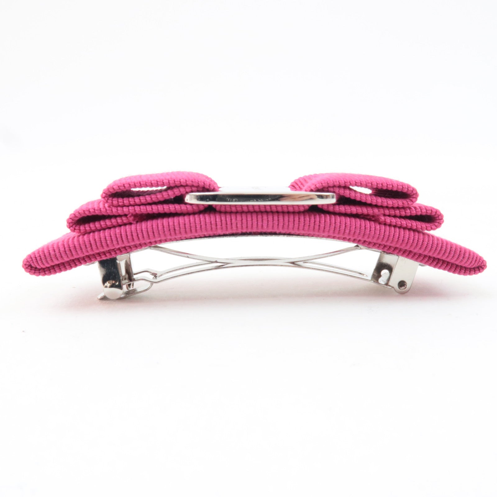 Ferragamo Vara Ribbon Barrette Hair Clip Pink *Box