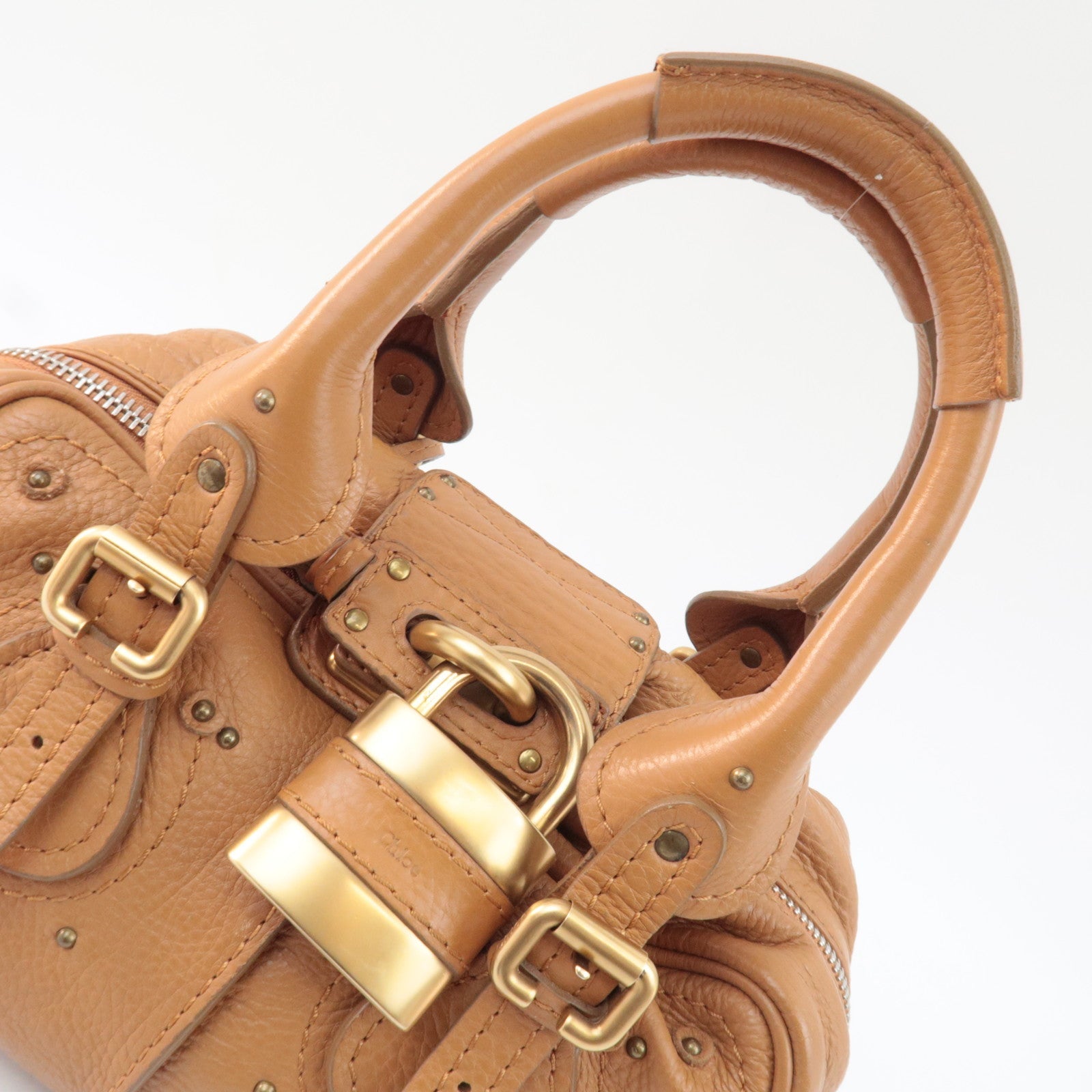 Chloe Paddington Handbag Leather Brown *Key Lock