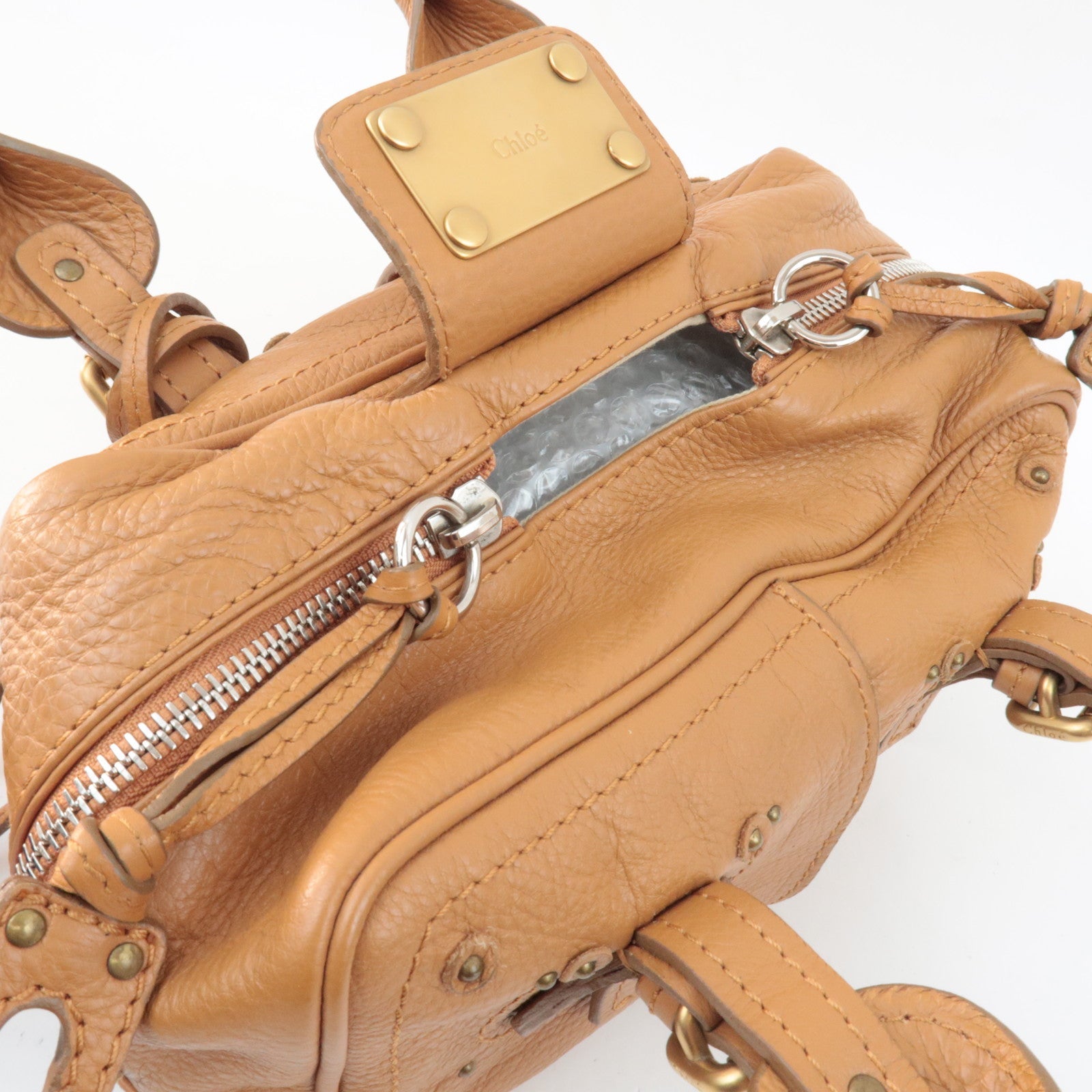 Chloe Paddington Handbag Leather Brown *Key Lock