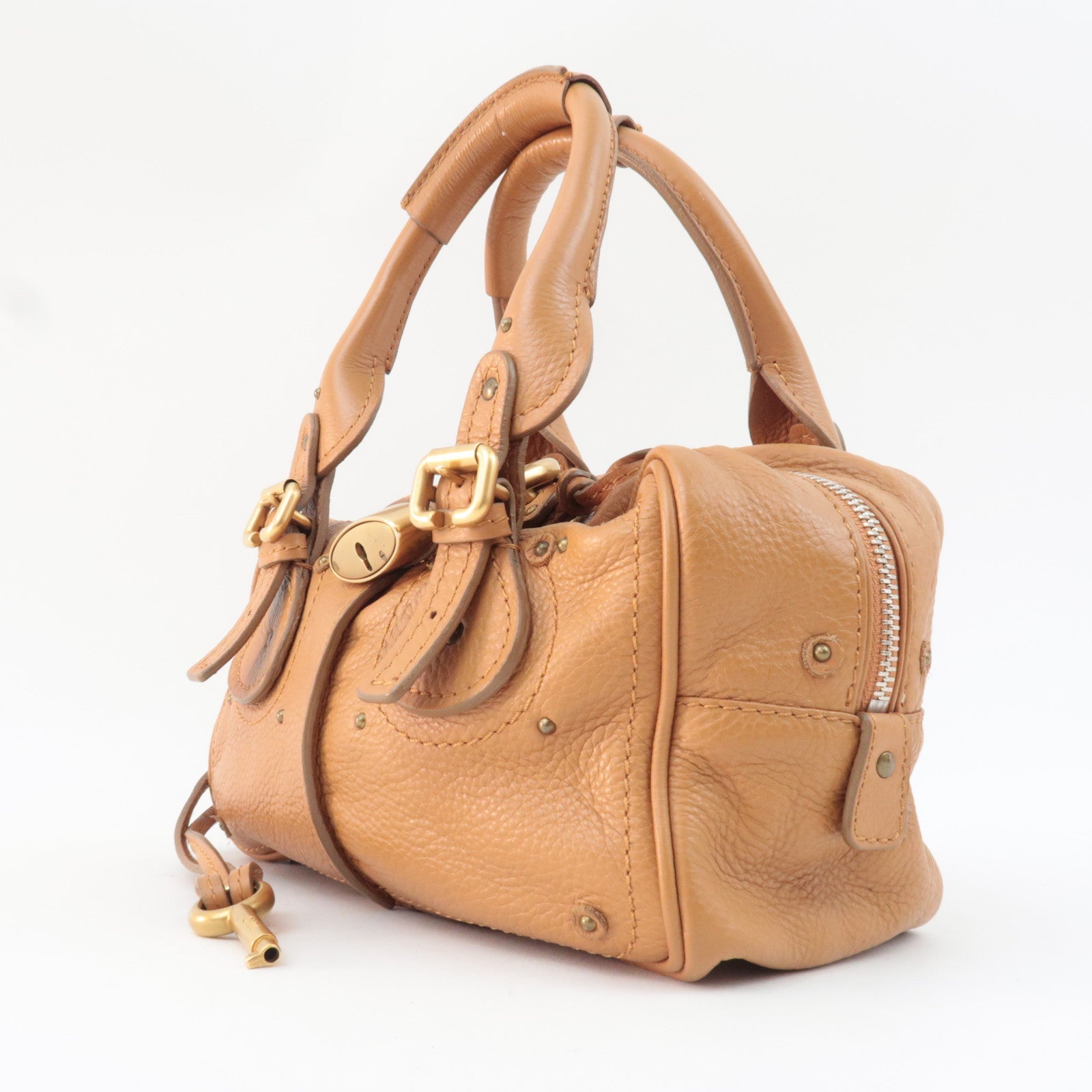 Chloe Paddington Handbag Leather Brown *Key Lock