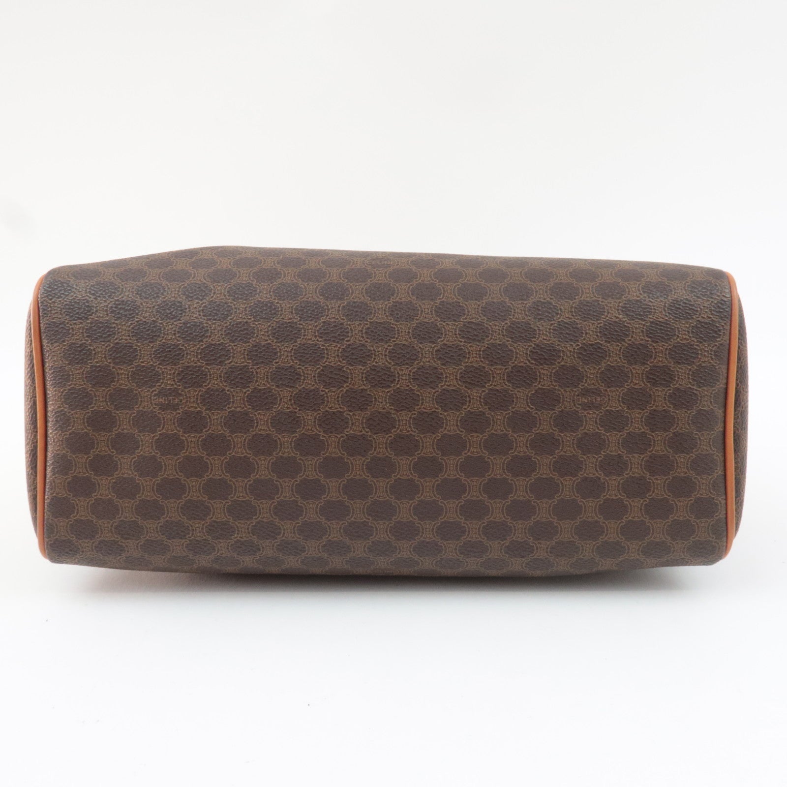 CELINE Macadam Handbag PVC Leather Brown