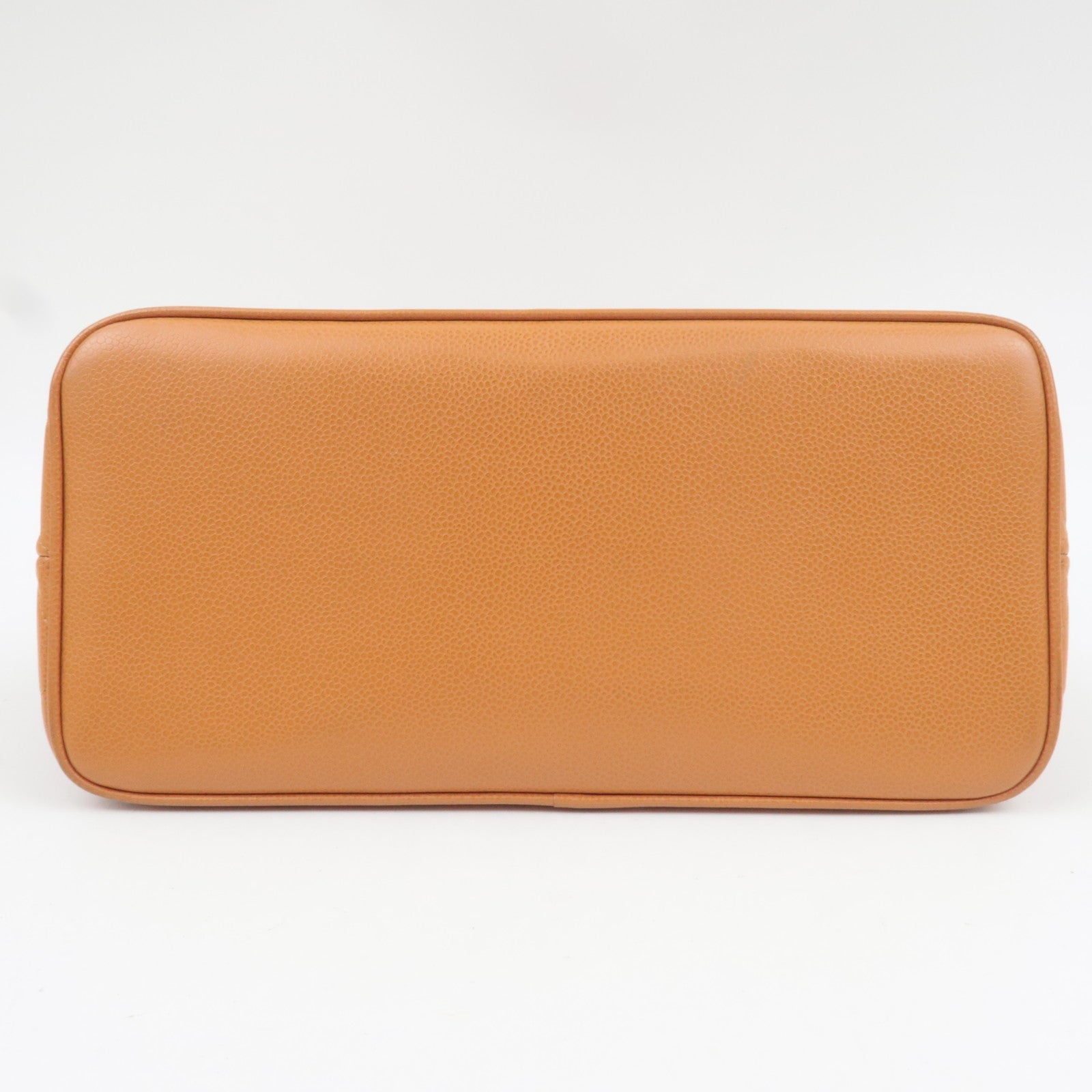 CHANEL Matelasse Medallion Tote Caviarskin Orange Silver HDW A01804 5571867 *G card