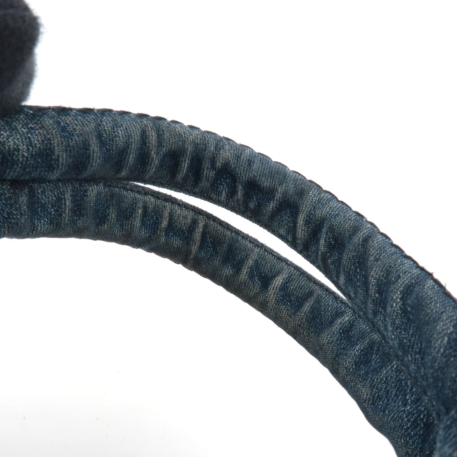 PRADA Canapa Tote Bag Denim Navy B1877B *G card