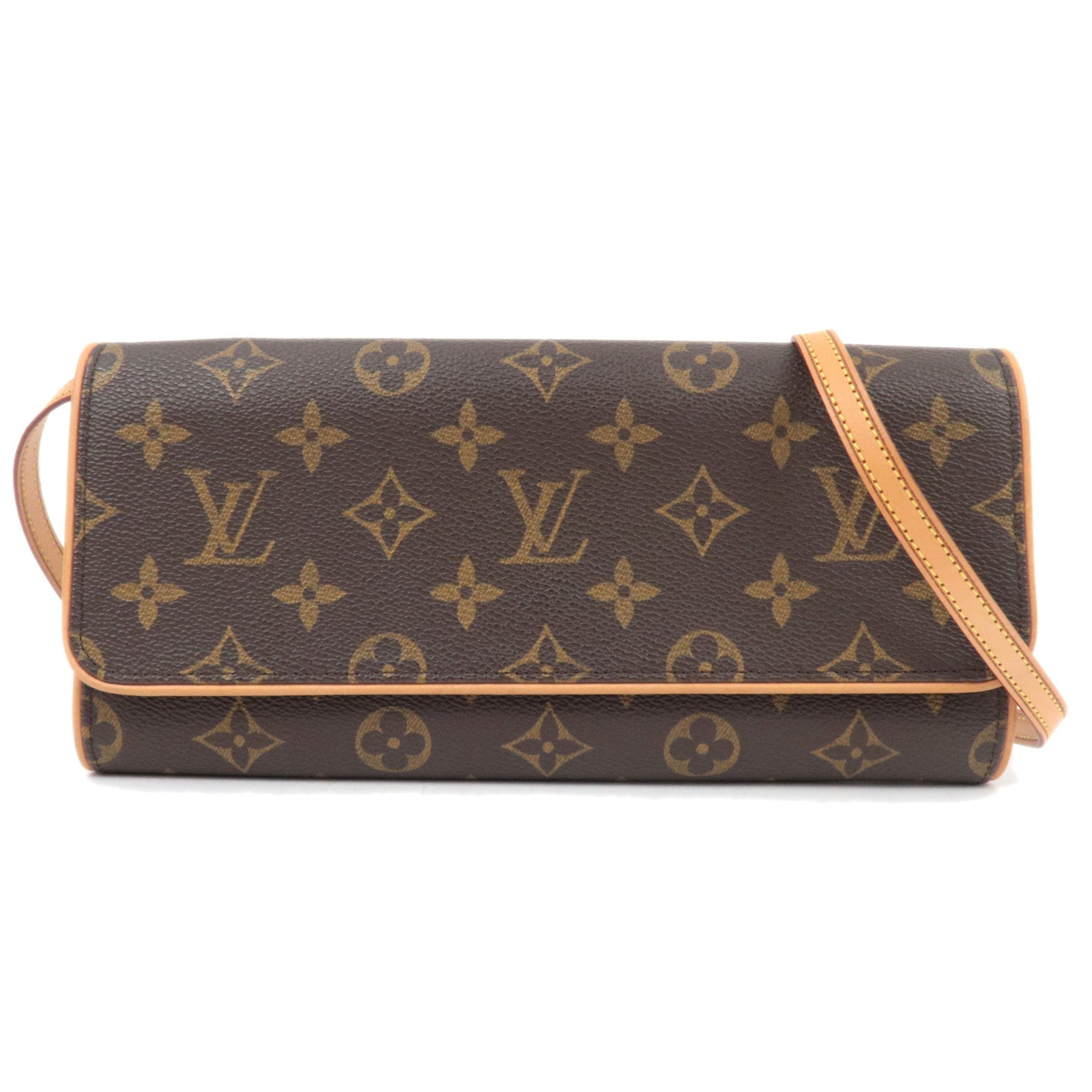 Louis Vuitton Monogram Pochette Twin GM Shoulder Bag M51852 FL0021 *Strap, Dust bag82096