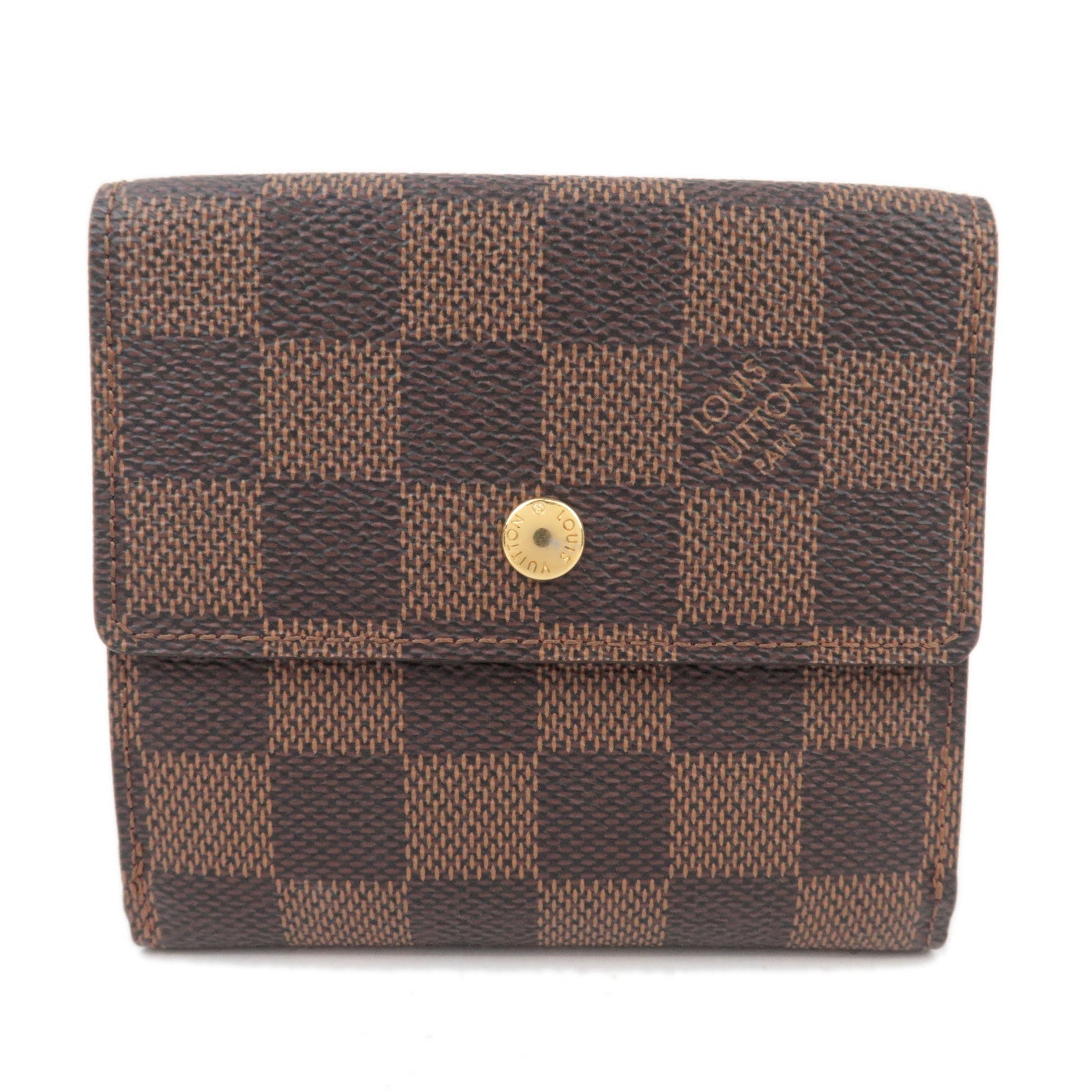 Louis Vuitton Damier Portefeuille Elise Wallet Damier Canvas N61654 SP4122 82097