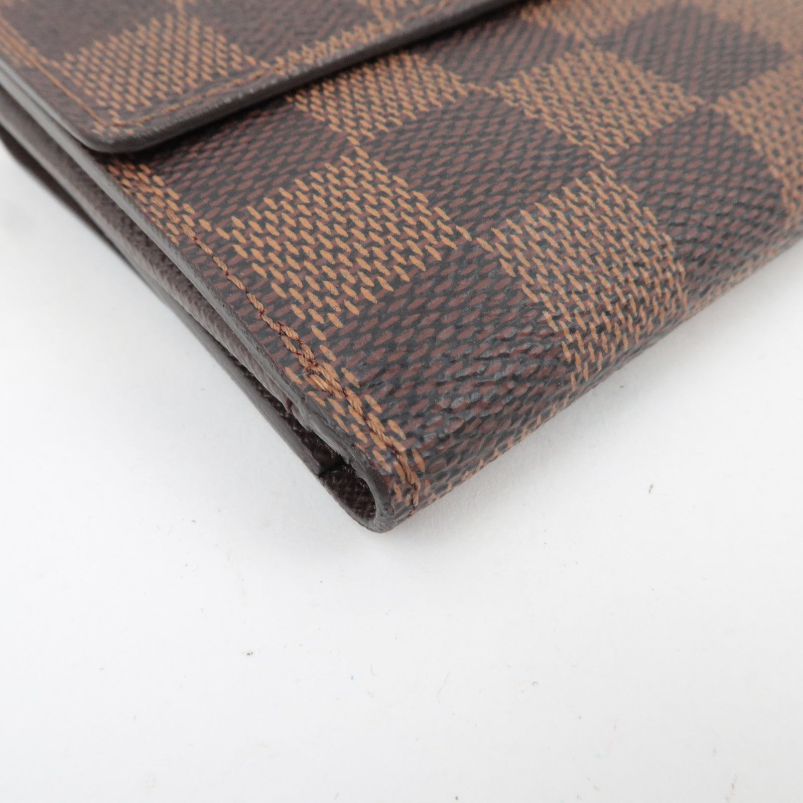 Louis Vuitton Damier Portefeuille Elise Wallet Damier Canvas N61654 SP4122