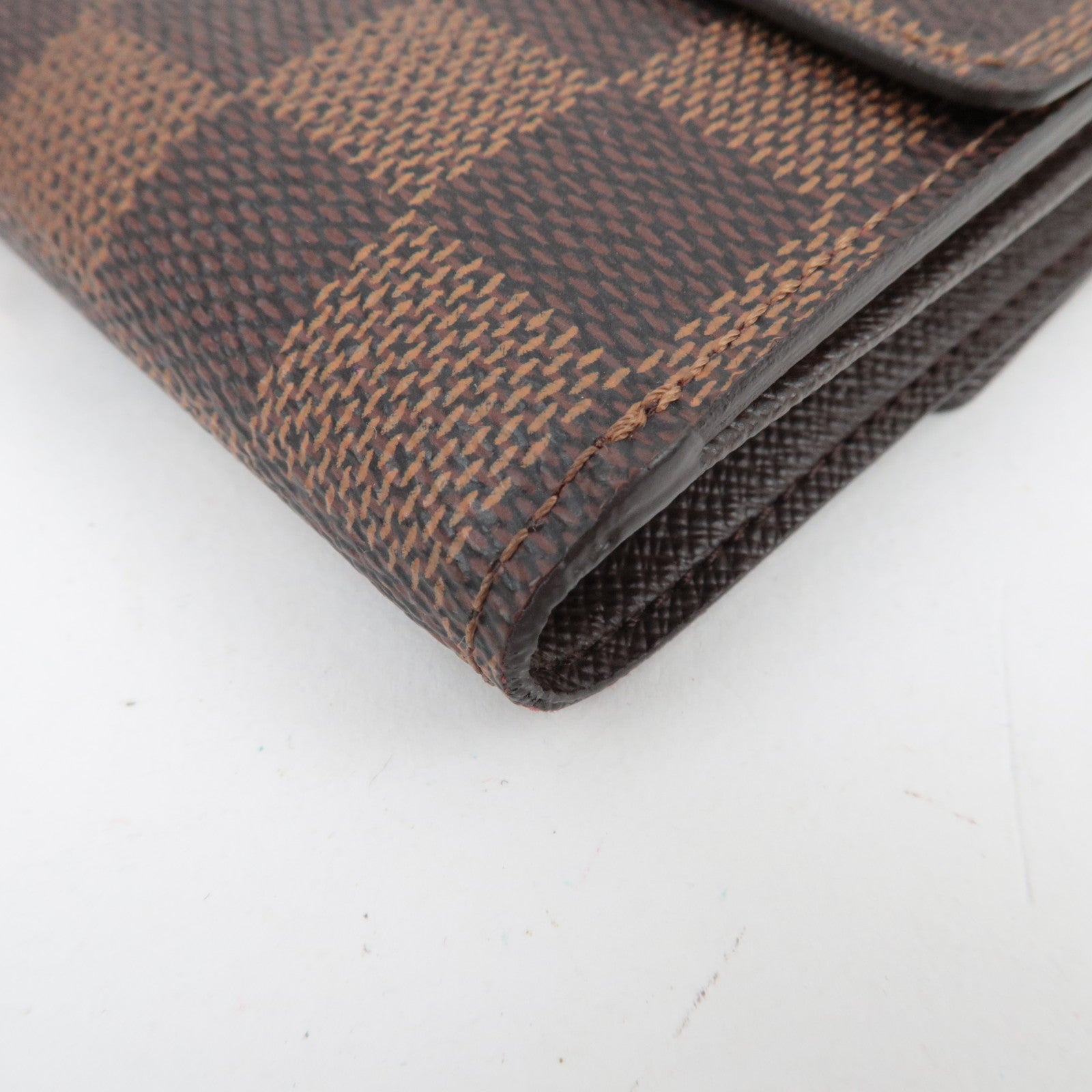 Louis Vuitton Damier Portefeuille Elise Wallet Damier Canvas N61654 SP4122