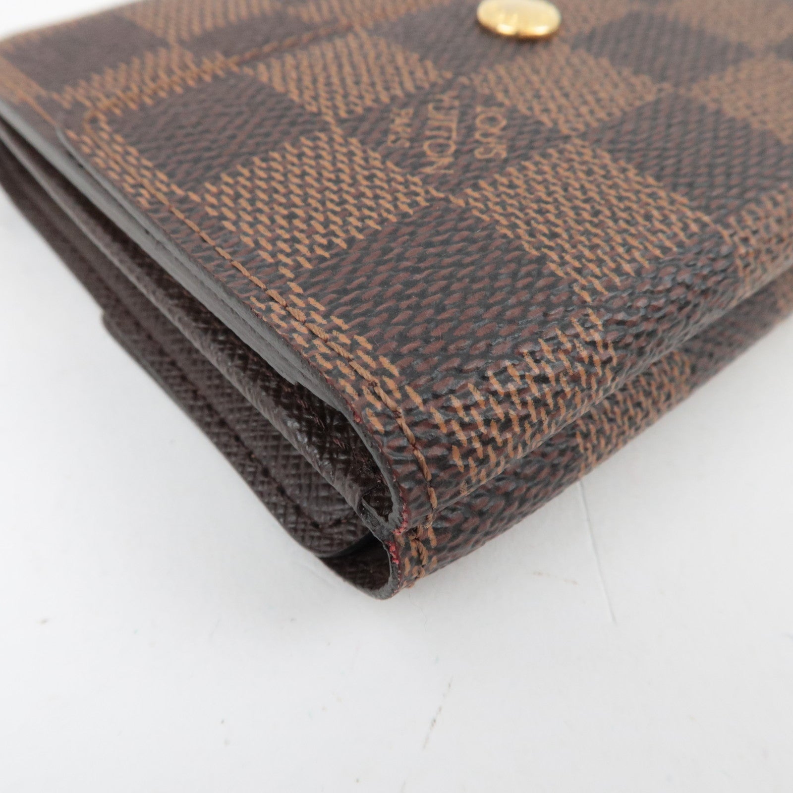 Louis Vuitton Damier Portefeuille Elise Wallet Damier Canvas N61654 SP4122