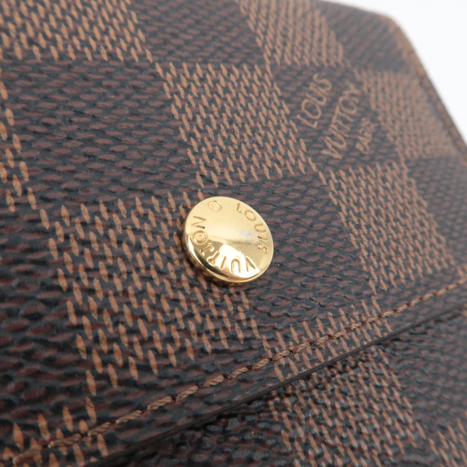 Louis Vuitton Damier Portefeuille Elise Wallet Damier Canvas N61654 SP4122