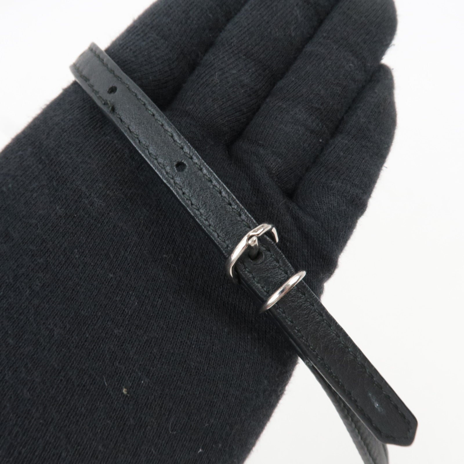 BALENCIAGA Paper A6 Zip-Around 2Way Bag Leather Black Neon Yellow 370926 *Strap