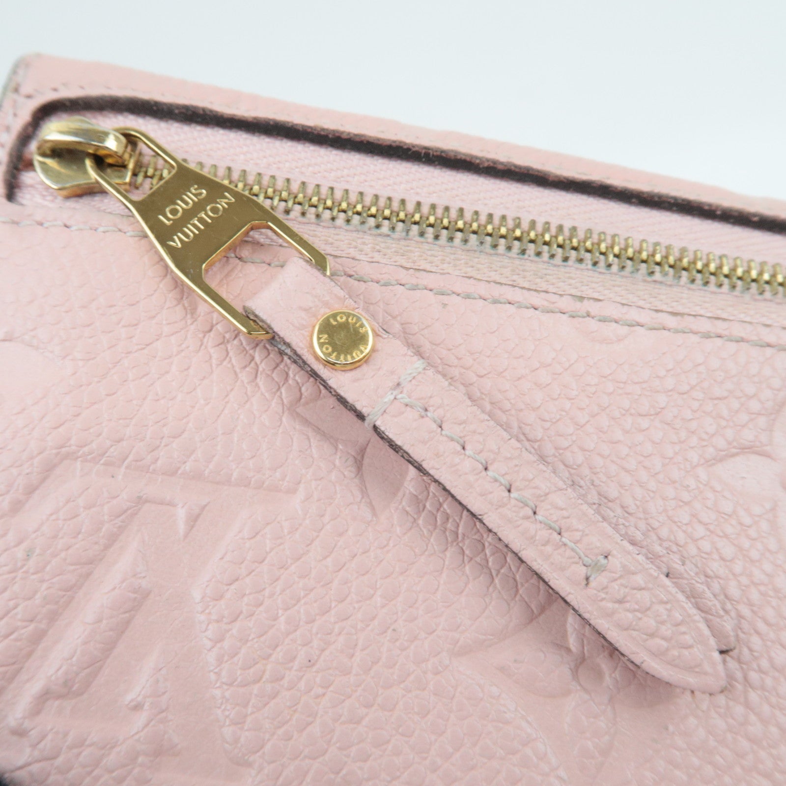 Louis Vuitton Monogram Empreinte Pochette Cles Coin Case Rose Ballerine M61247 TJ2155