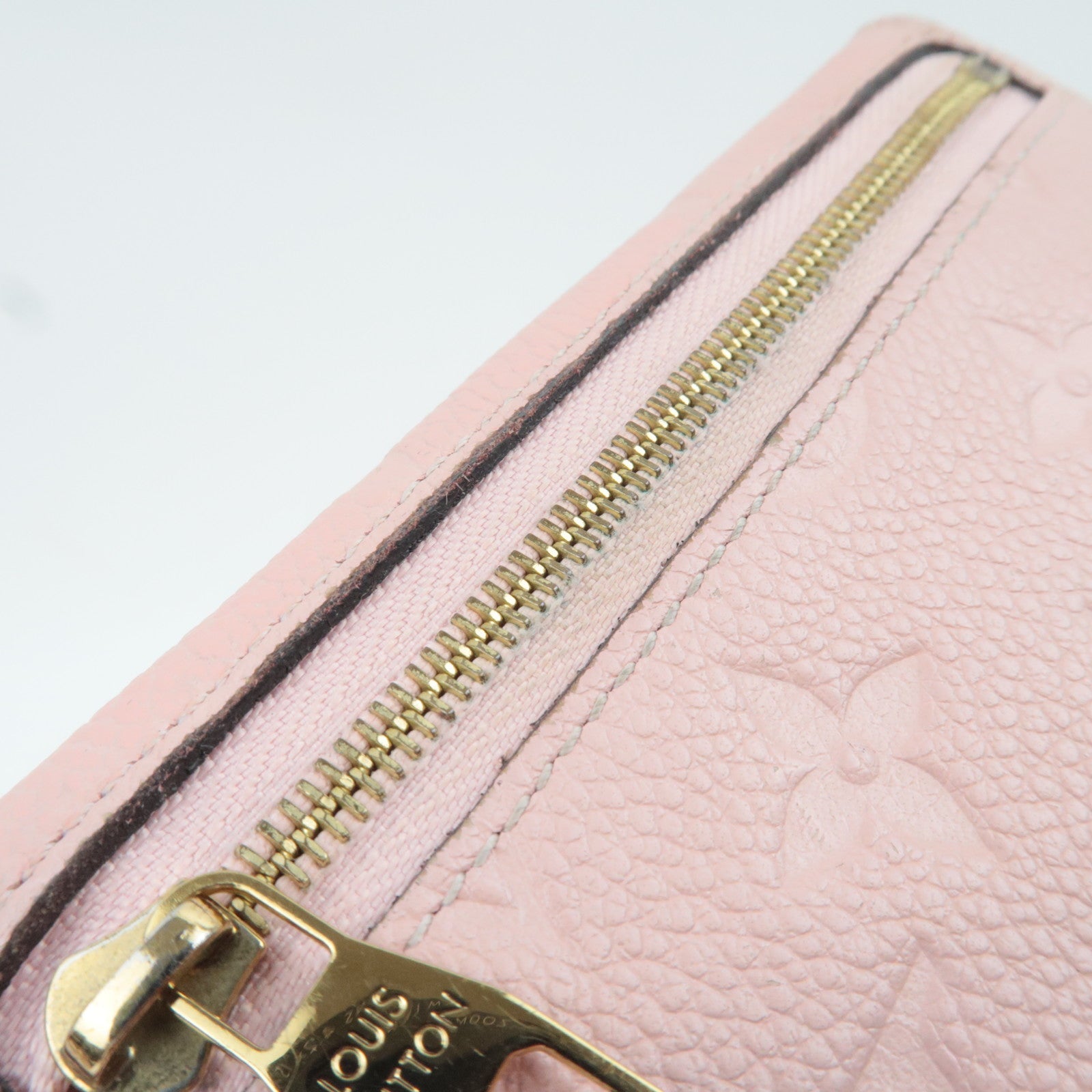 Louis Vuitton Monogram Empreinte Pochette Cles Coin Case Rose Ballerine M61247 TJ2155