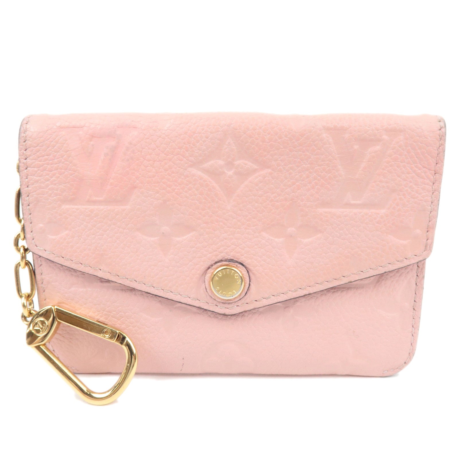 Louis Vuitton Monogram Empreinte Pochette Cles Coin Case Rose Ballerine M61247 TJ215582120