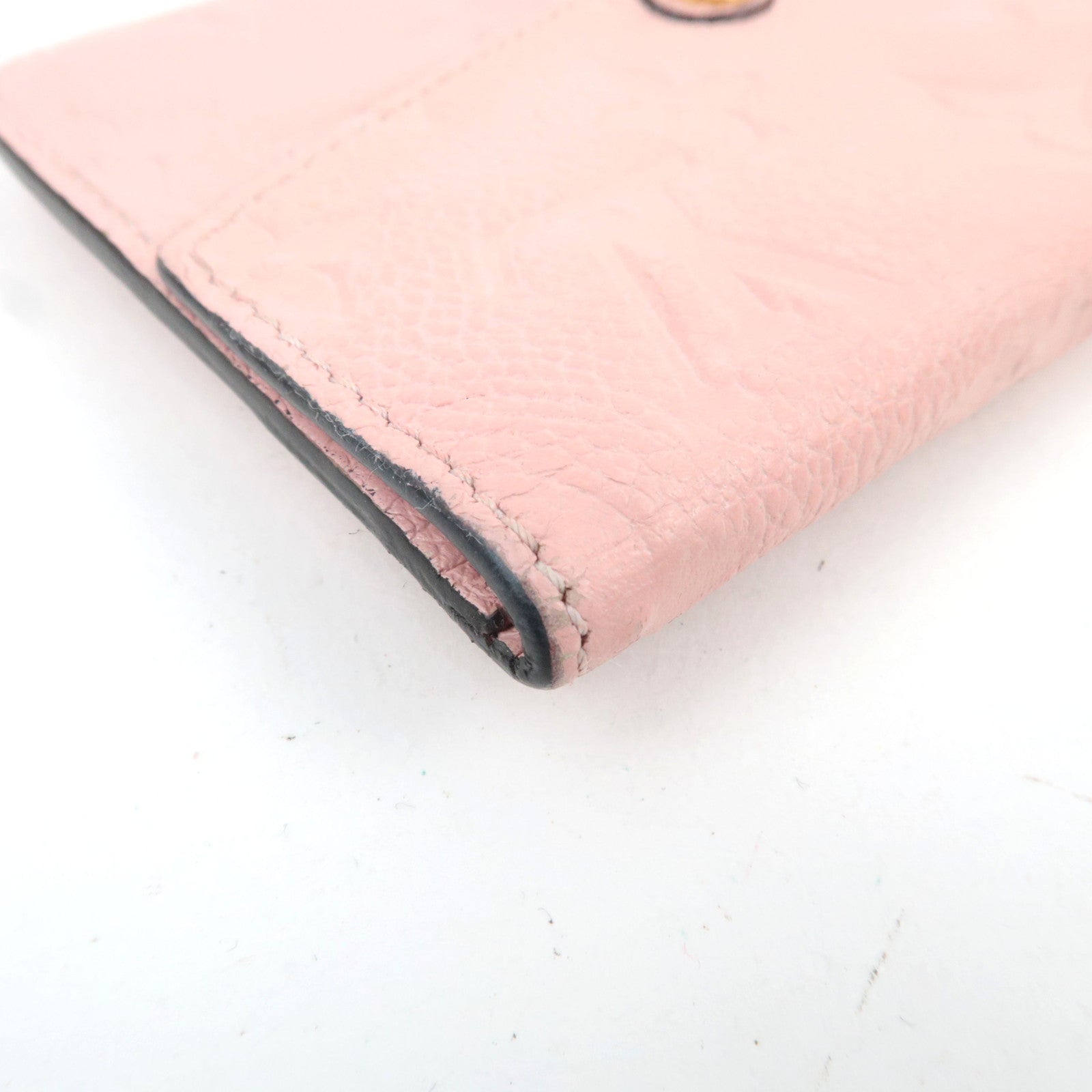 Louis Vuitton Monogram Empreinte Pochette Cles Coin Case Rose Ballerine M61247 TJ2155