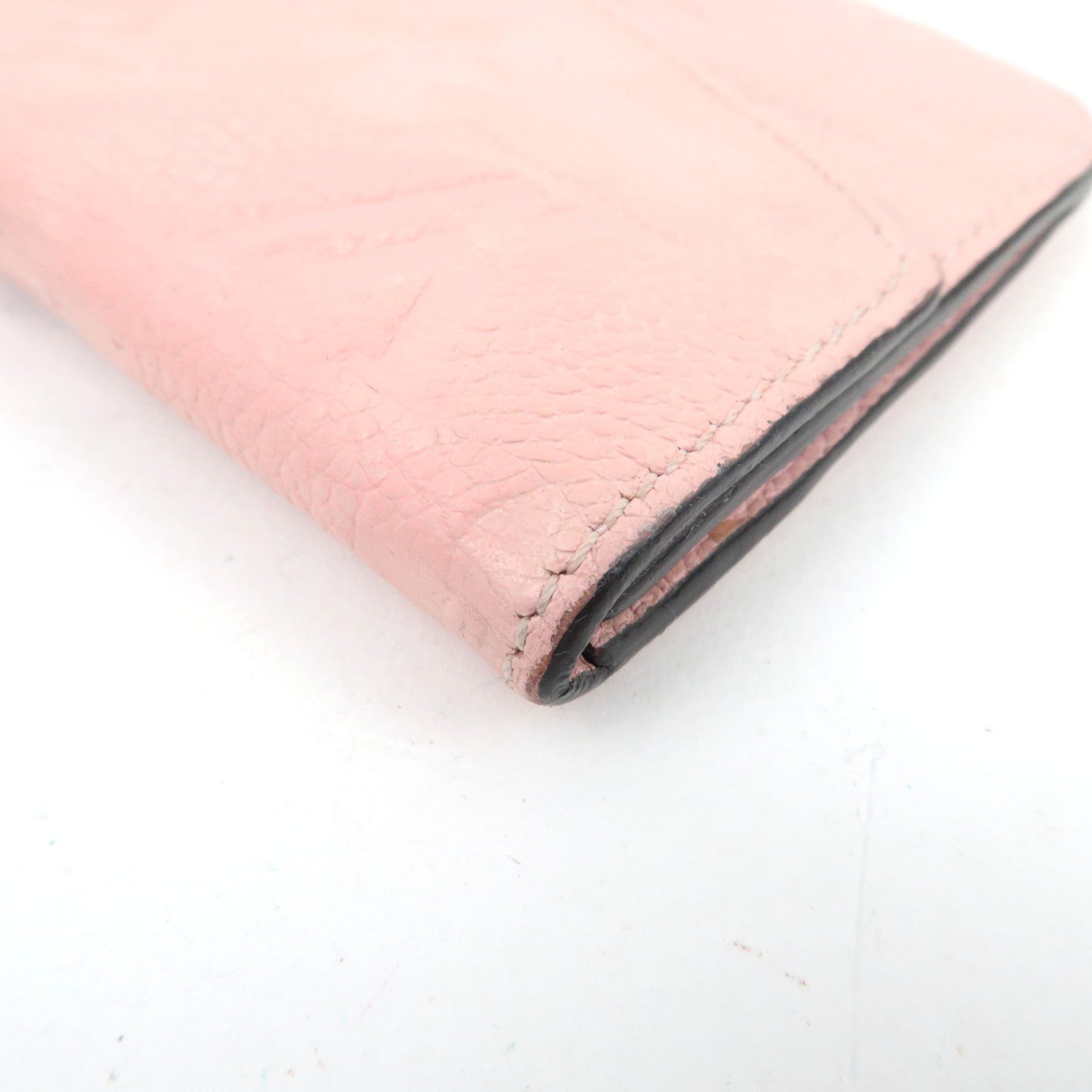 Louis Vuitton Monogram Empreinte Pochette Cles Coin Case Rose Ballerine M61247 TJ2155