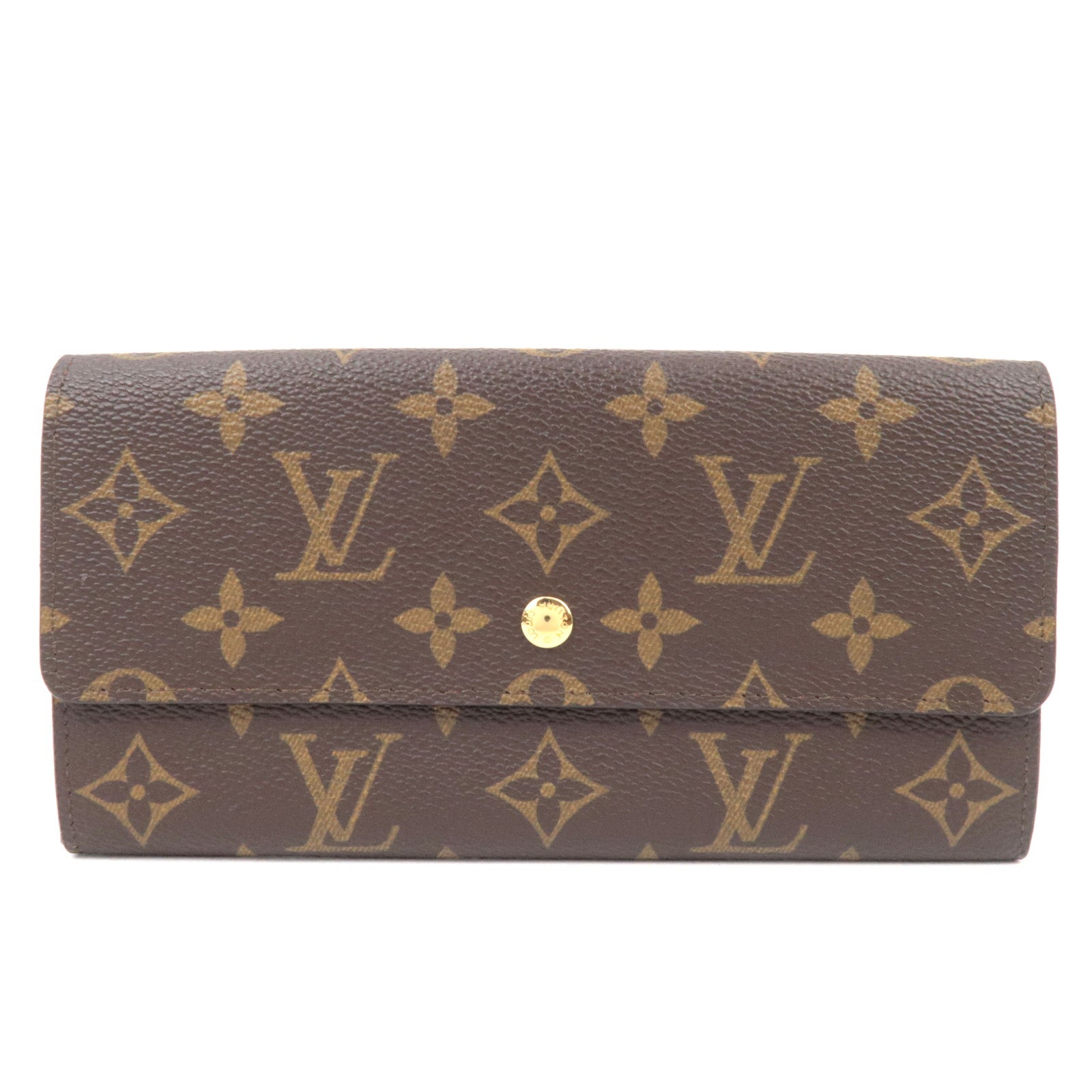 Louis Vuitton Monogram Pochette Porte Monnaie Credit Long wallet M61725 881AN 82156