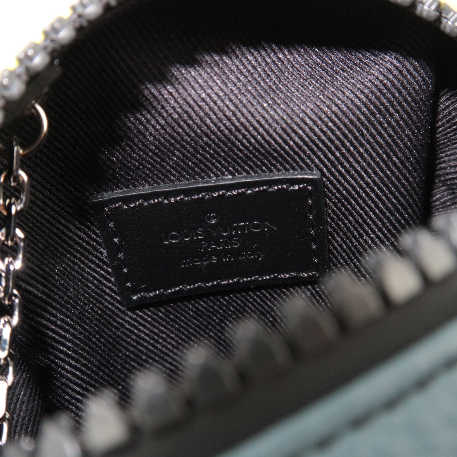 Louis Vuitton Square Pouch Color Blocks Taurillon Leather Gray M00739 CX0222