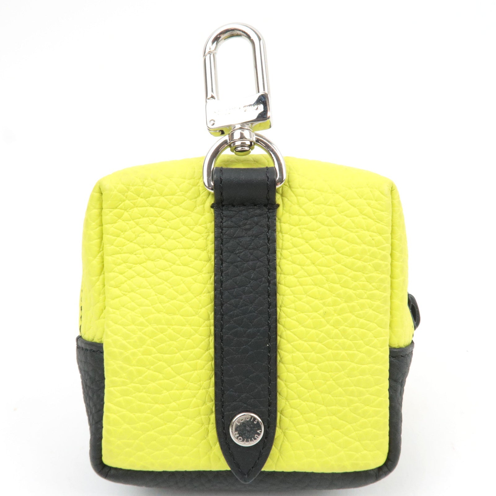 Louis Vuitton Square Pouch Color Blocks Taurillon Leather Gray M00739 CX0222