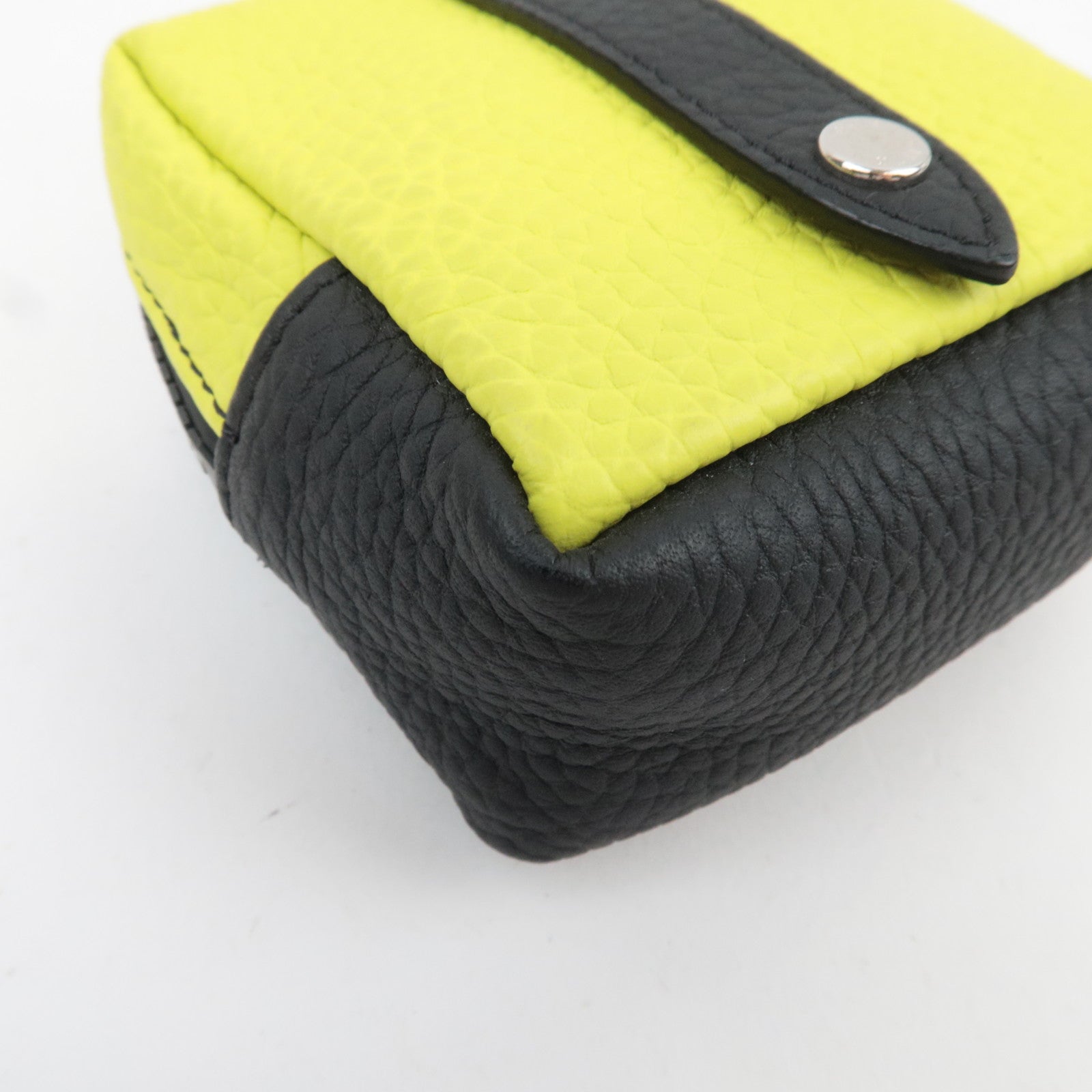 Louis Vuitton Square Pouch Color Blocks Taurillon Leather Gray M00739 CX0222