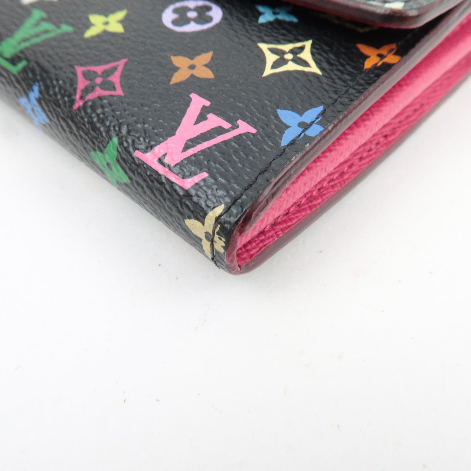 Louis Vuitton Monogram Multicolor Portefeuille Sarah Long Wallet Noir Grenade M93533 CA4122