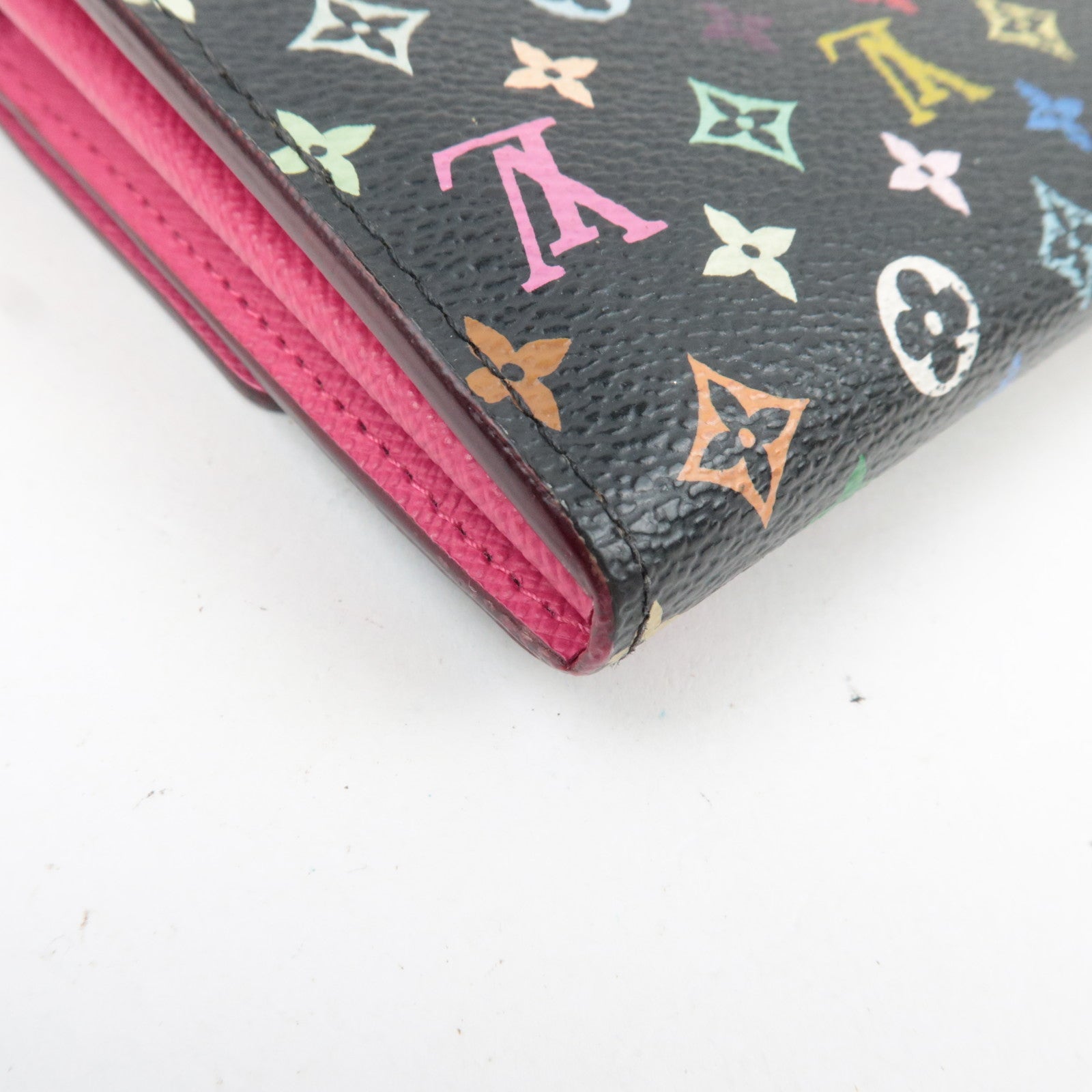 Louis Vuitton Monogram Multicolor Portefeuille Sarah Long Wallet Noir Grenade M93533 CA4122