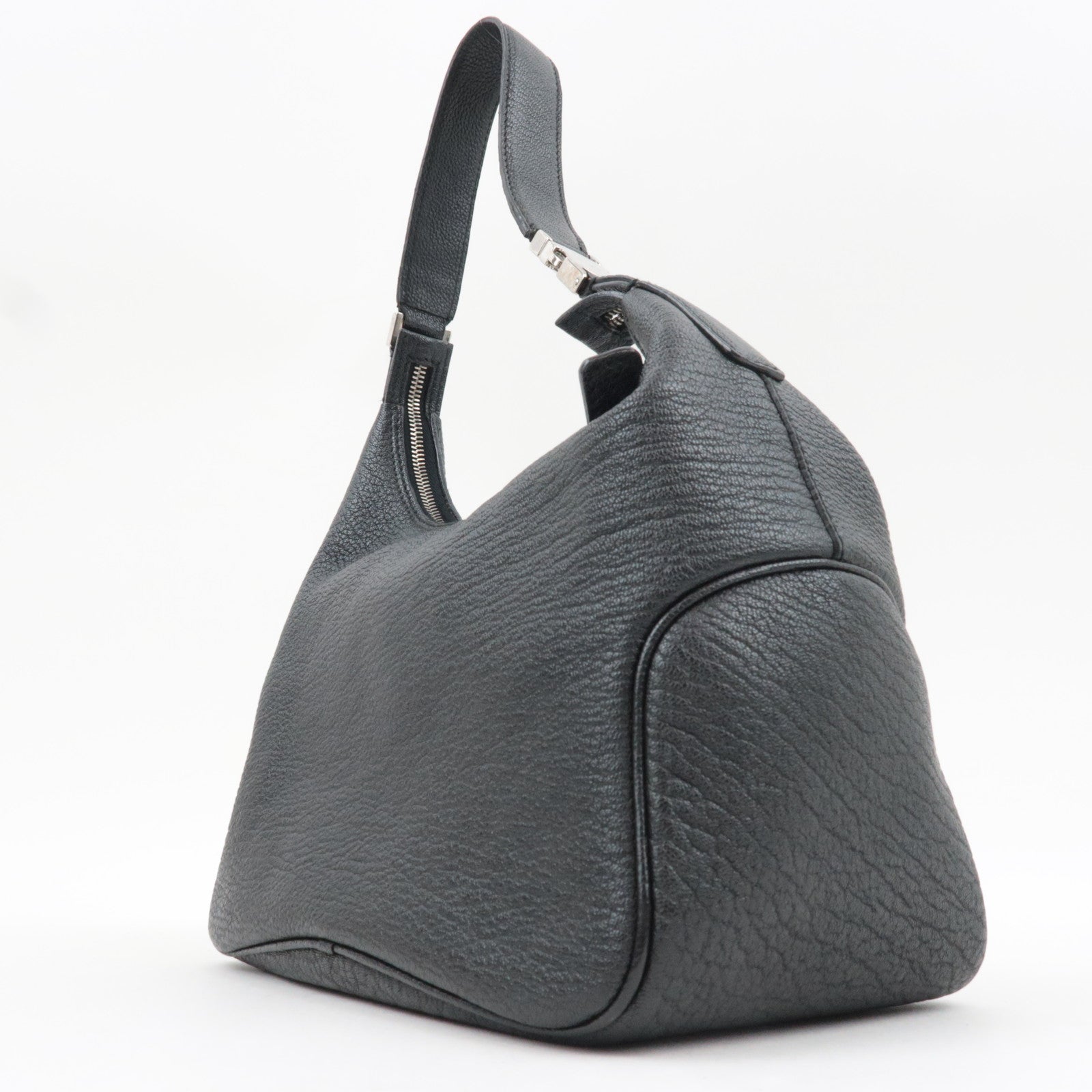 Ferragamo One Shoulder Bag Leather Black