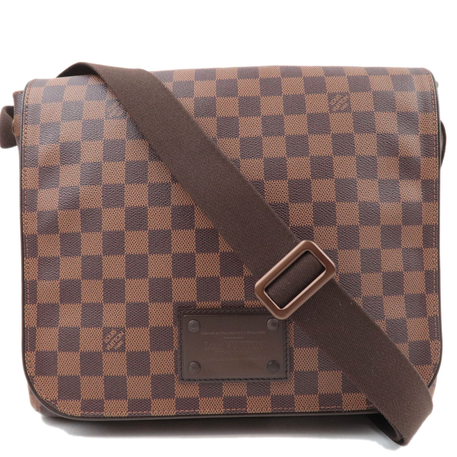Louis Vuitton Damier Brooklyn MM Shoulder Bag N51211 SR406982178