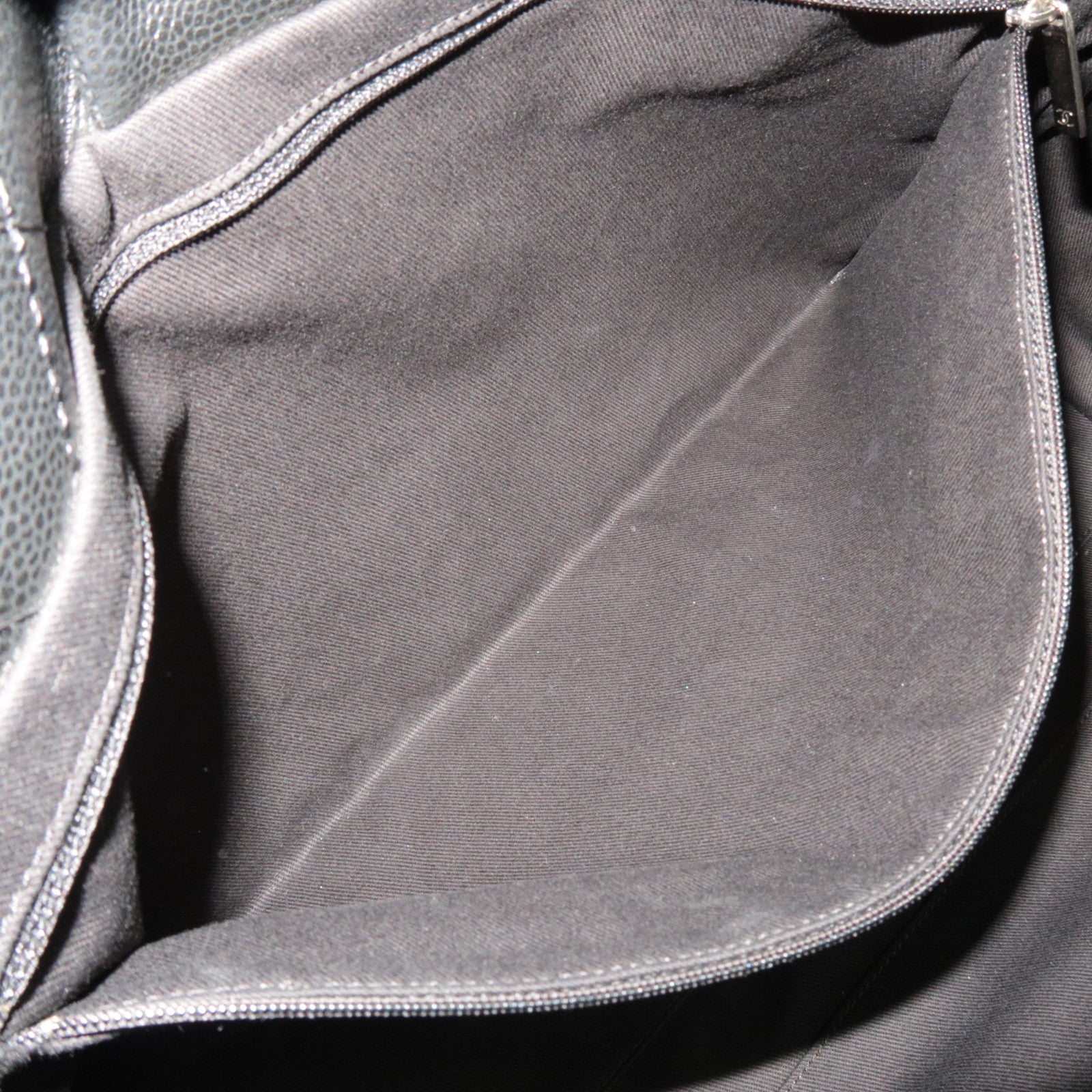 CHANEL Big Coco Mark Tote Bag Caviarskin Black 12959435 *G card, Dust bag, Pouch