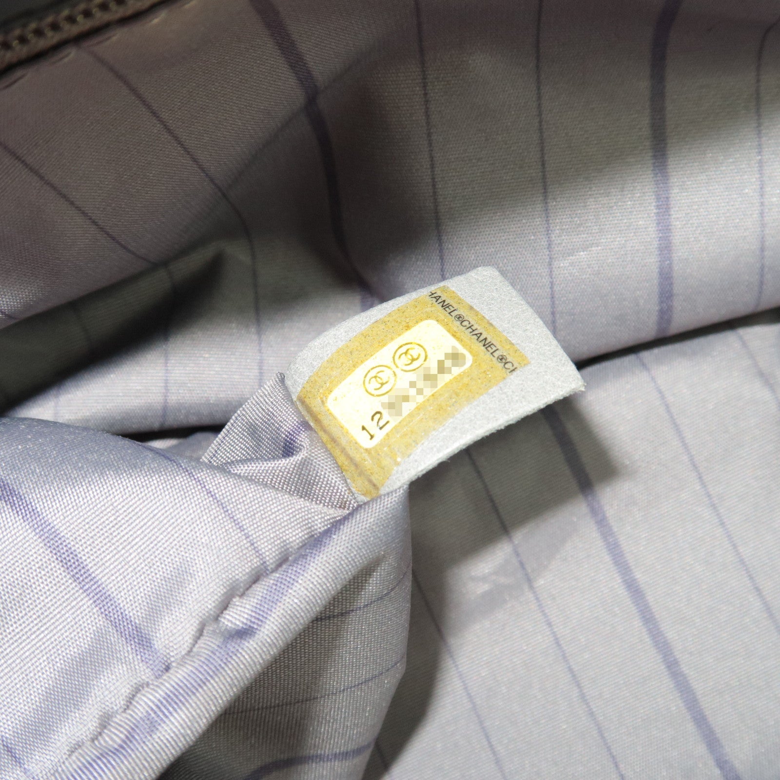 CHANEL Studs Coco Mark Chain Shoulder Bag Leather Black 12341648 *G card