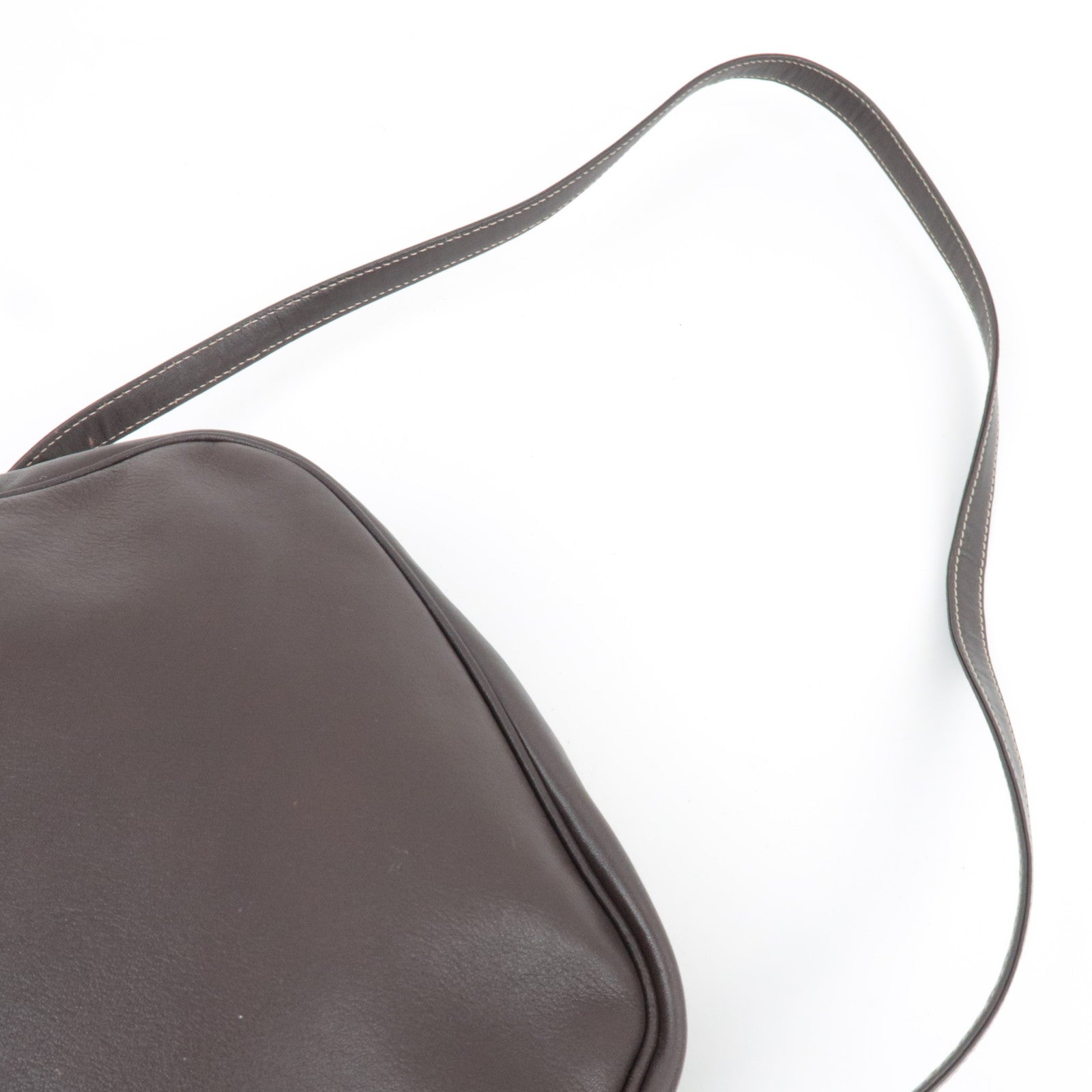 LOEWE Anagram Shoulder Bag Leather Brown