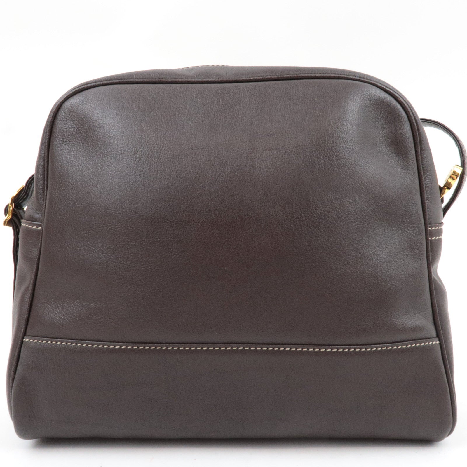 LOEWE Anagram Shoulder Bag Leather Brown