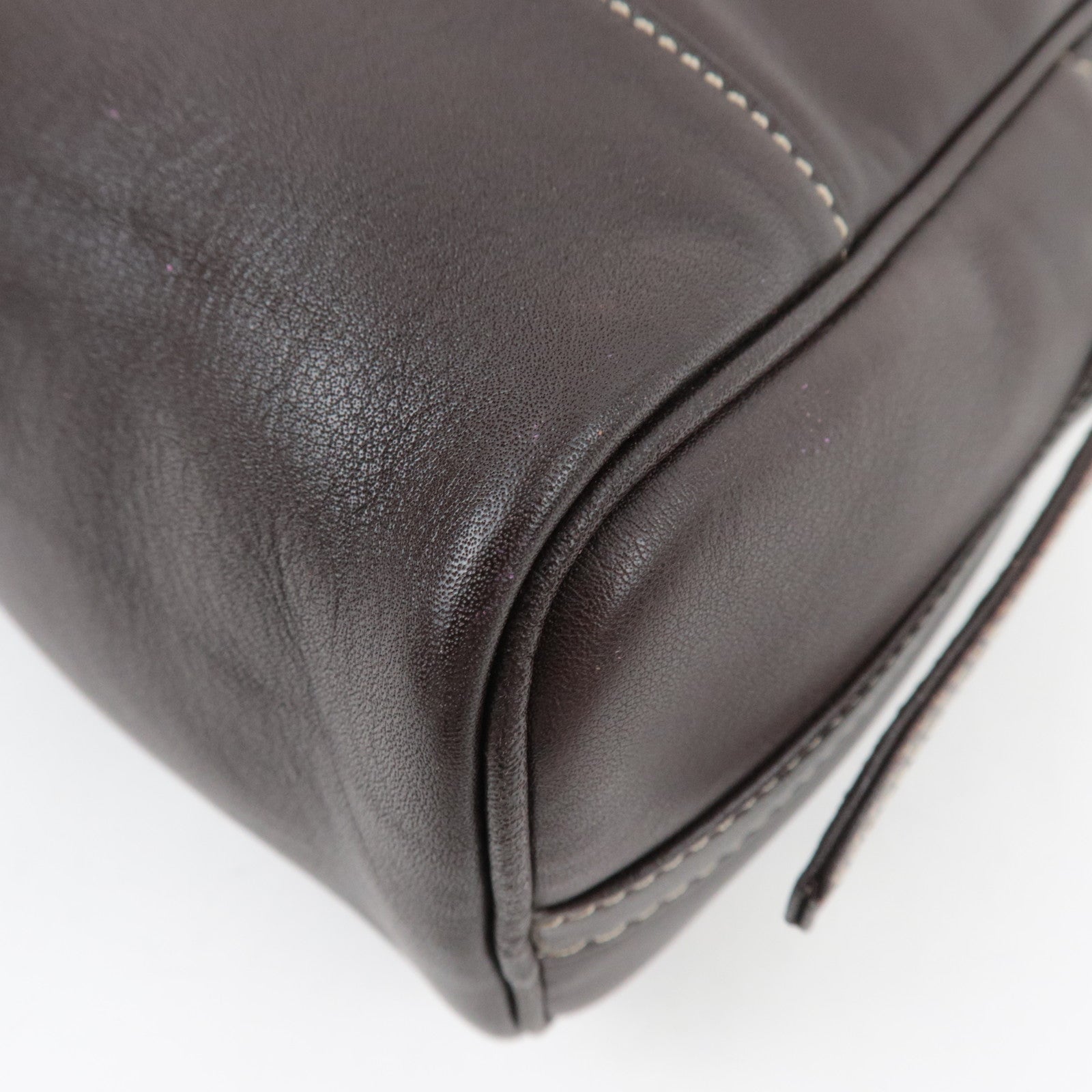 LOEWE Anagram Shoulder Bag Leather Brown