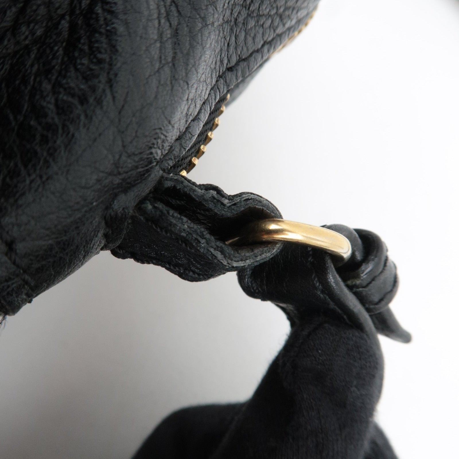 Chloe Paraty Medium 2Way Shoulder Bag Leather Black