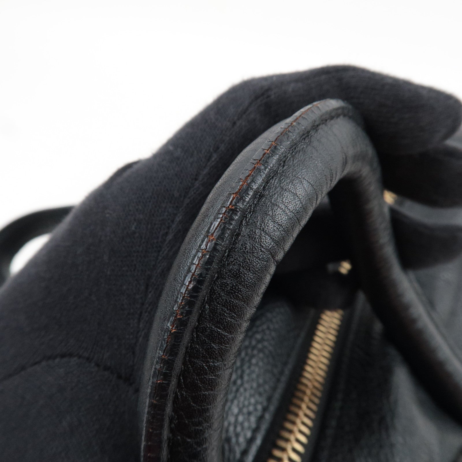 Chloe Paraty Medium 2Way Shoulder Bag Leather Black