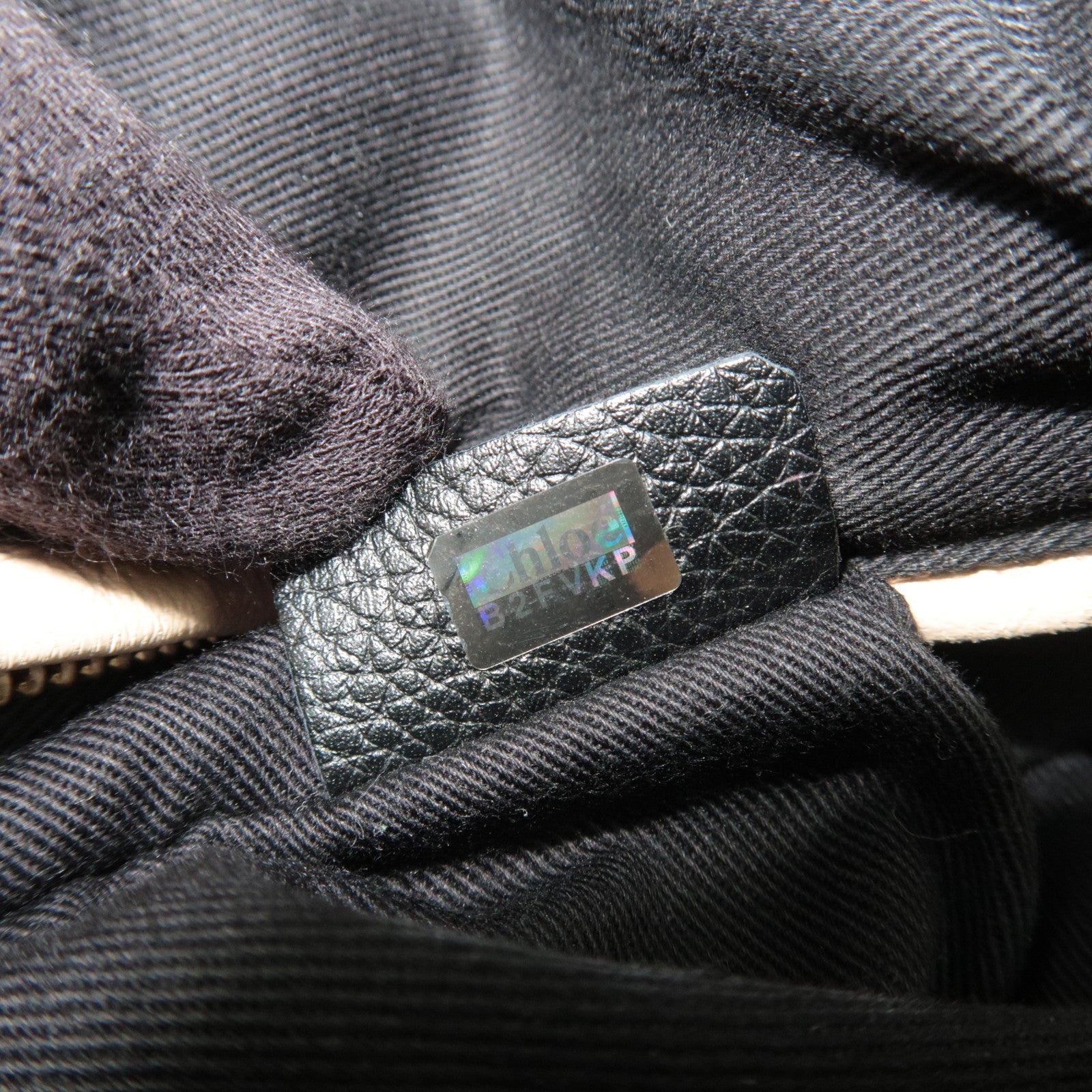 Chloe Paraty Medium 2Way Shoulder Bag Leather Black