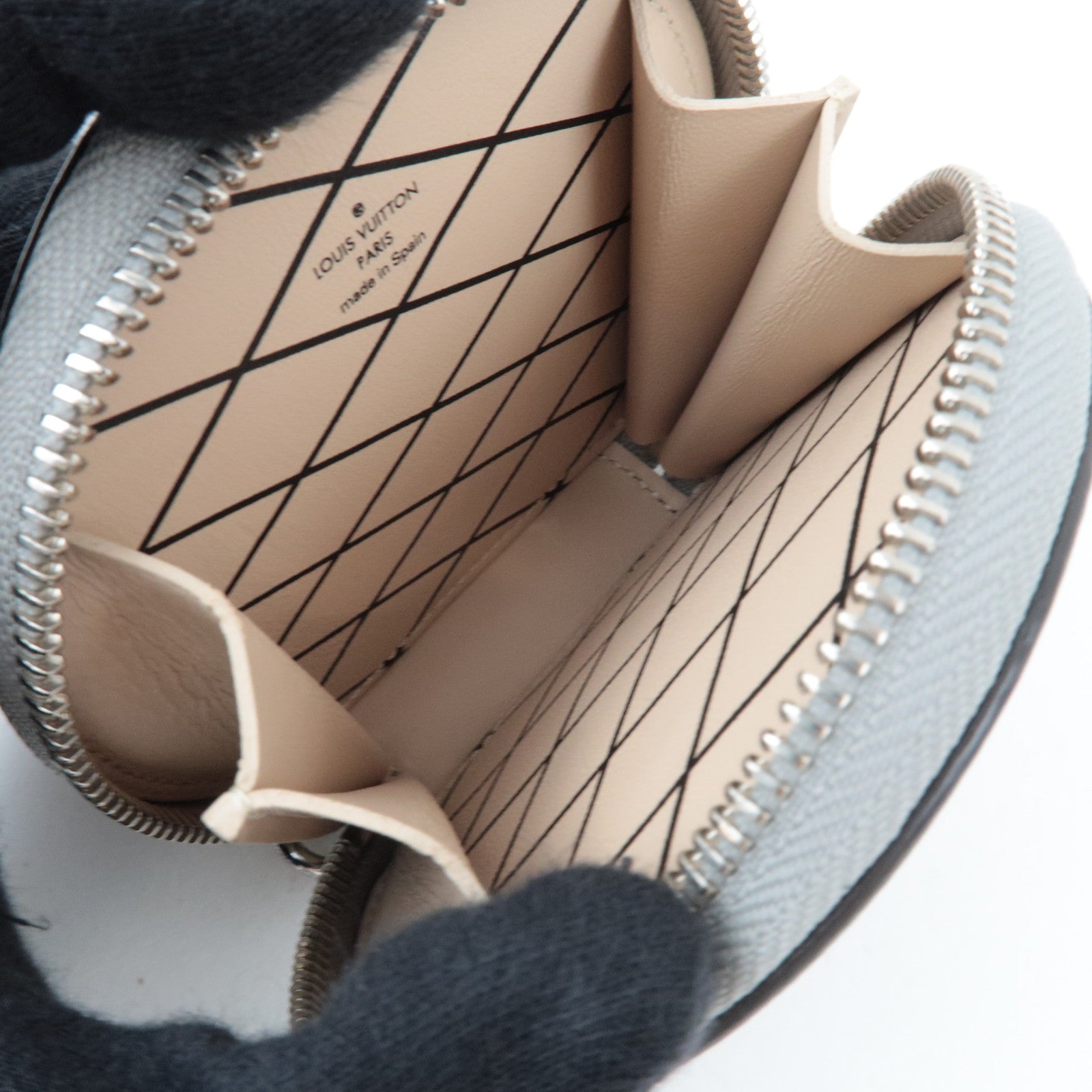 Louis Vuitton Transformed Monogram Trompe L'oeil Microboite Chapeau Coin Case Silver Brown M63596 CA2178 *Box, Dust bag