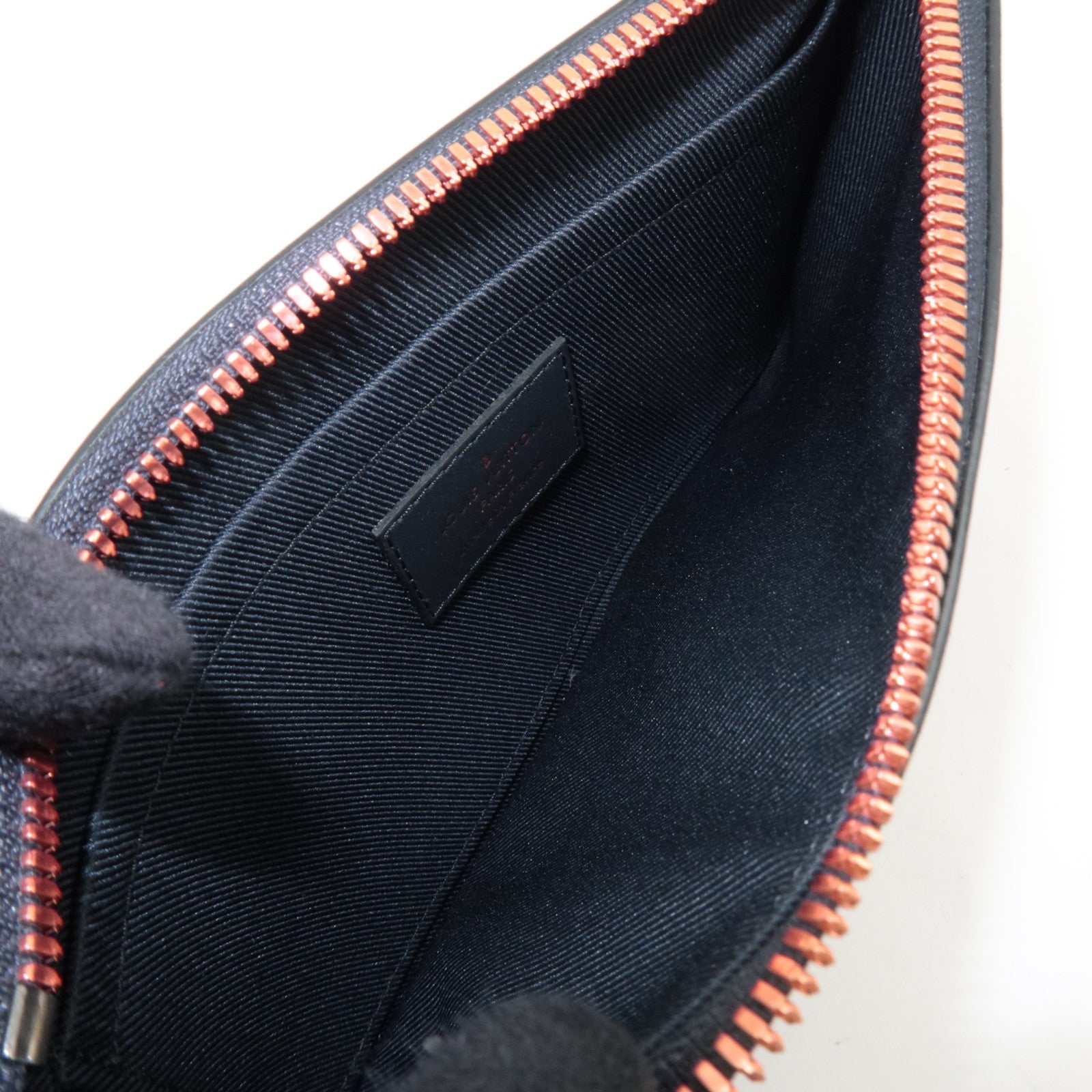 Louis Vuitton Monogram Ink Upside Down Pochette Apollo PM Pouch Navy M62898 SP2118 *Box, Dust bag