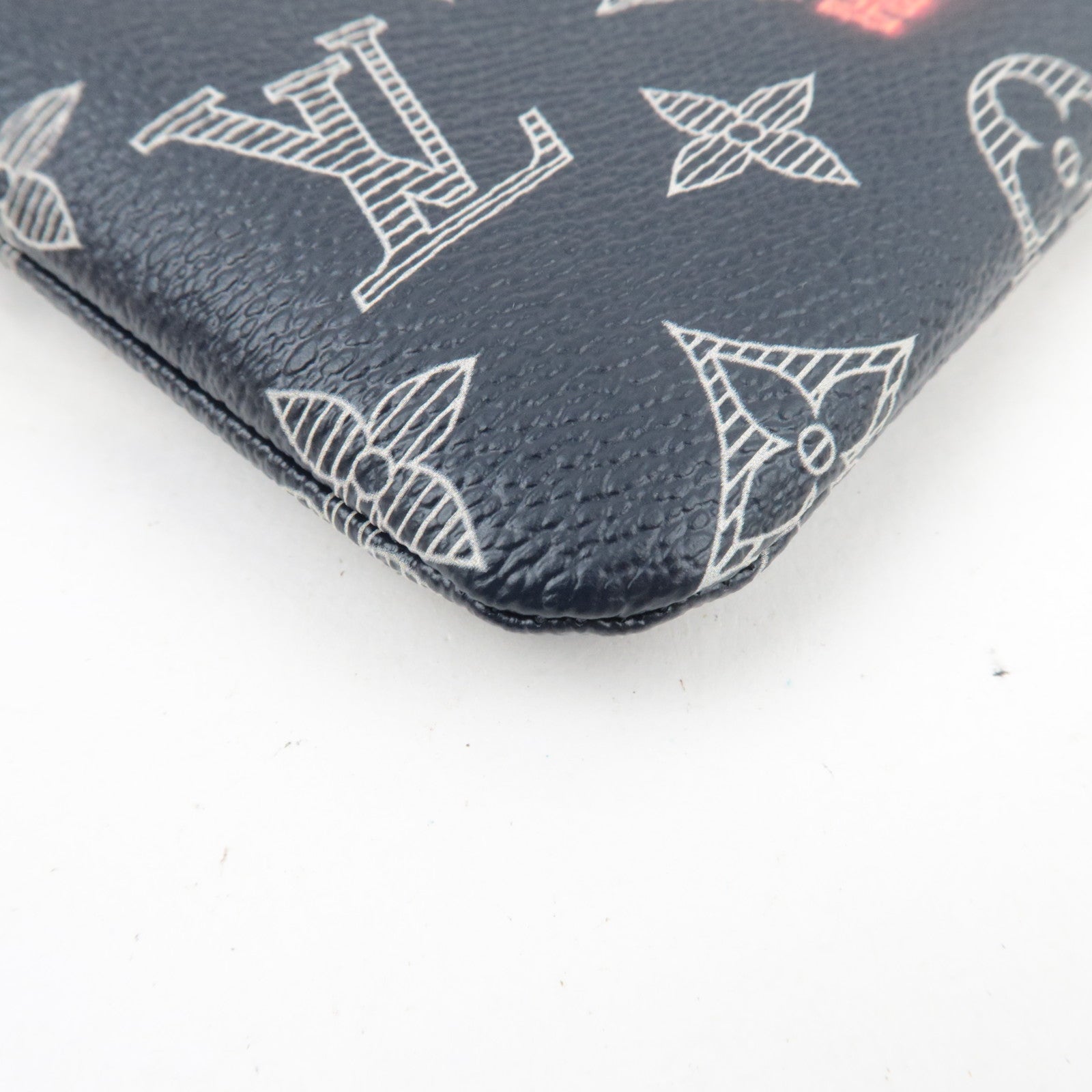 Louis Vuitton Monogram Ink Upside Down Pochette Apollo PM Pouch Navy M62898 SP2118 *Box, Dust bag